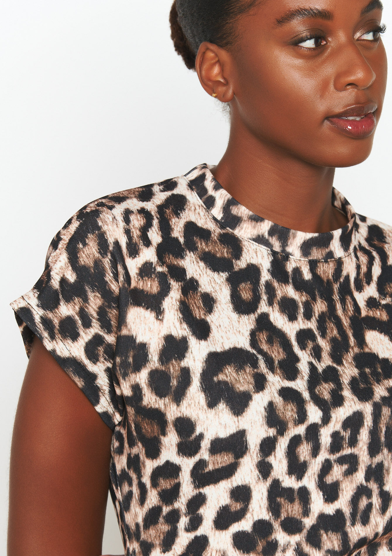 Bodycon jurk met luipaardprint, Bodycon jurk met luipaardprint - LT BEIGE - 08103828_2527