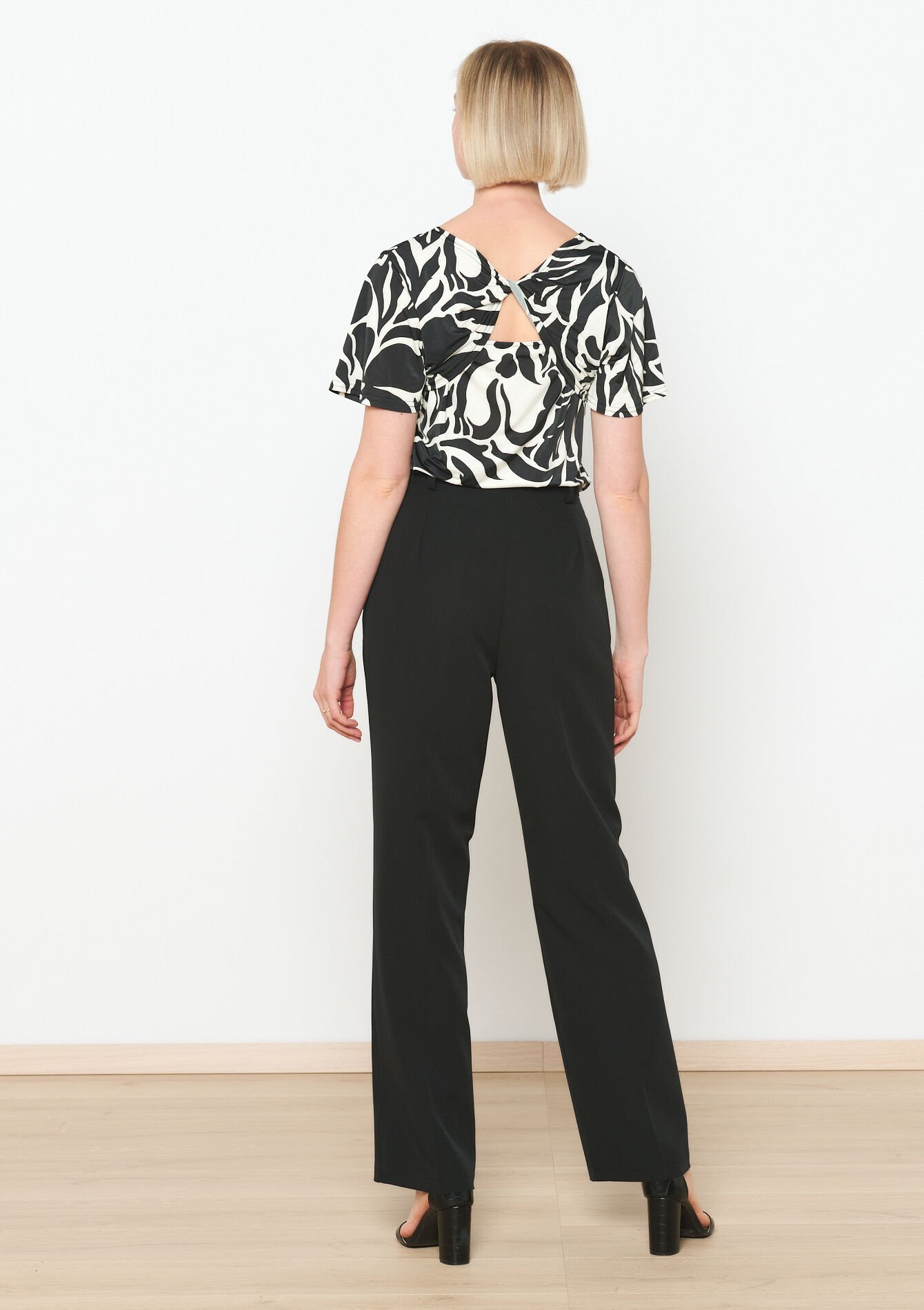 Rechte broek, Rechte broek - BLACK - 06100625_1119