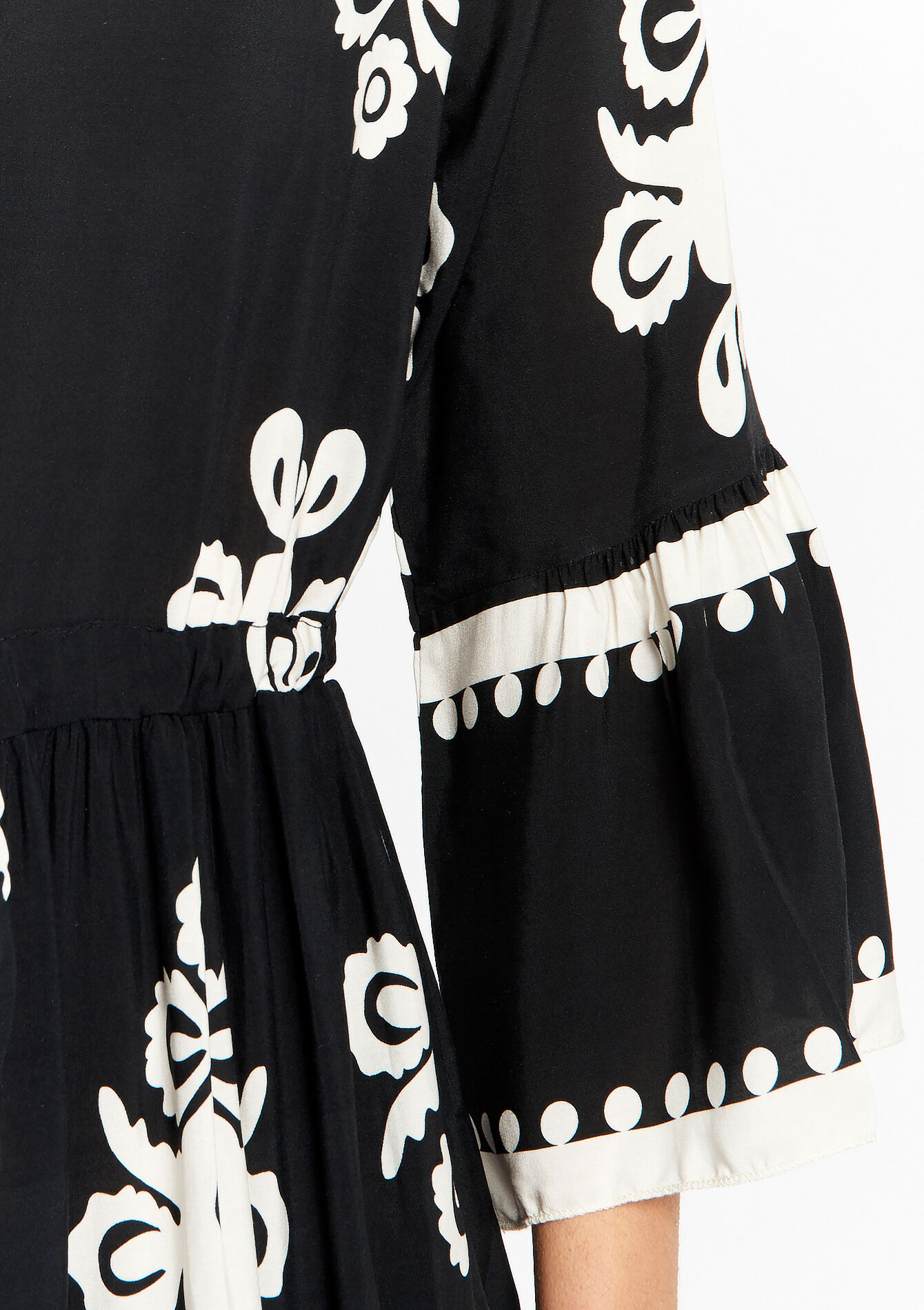 Robe longue à imprimé, Robe longue à imprimé - BLACK - 08602197_1119