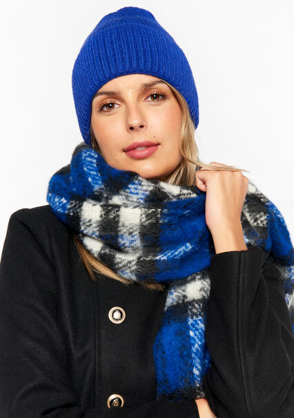 Ribbed wool cap - ELECTRIC BLUE - 1064983