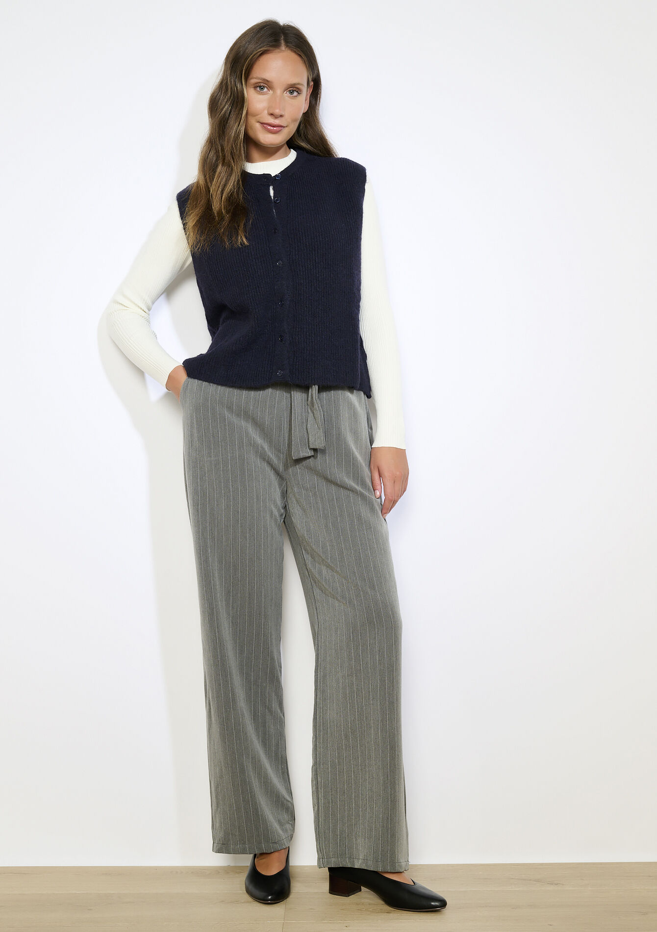 Zachte mouwloze gilet, Zachte mouwloze gilet - NAVY BASIC - 04101334_2723