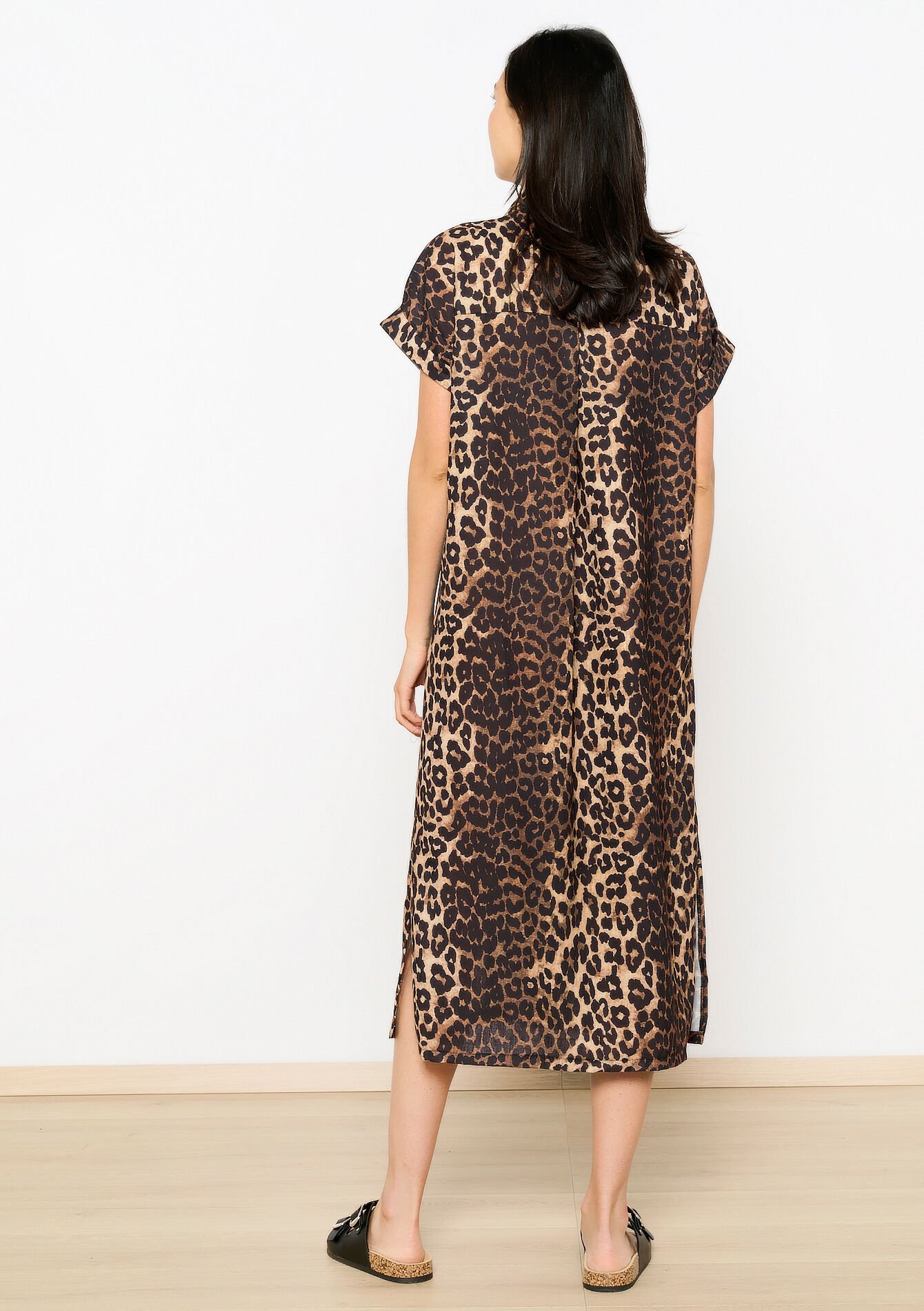 Hemdjurk met luipaardprint - CAMEL CINNAMON - 1110490