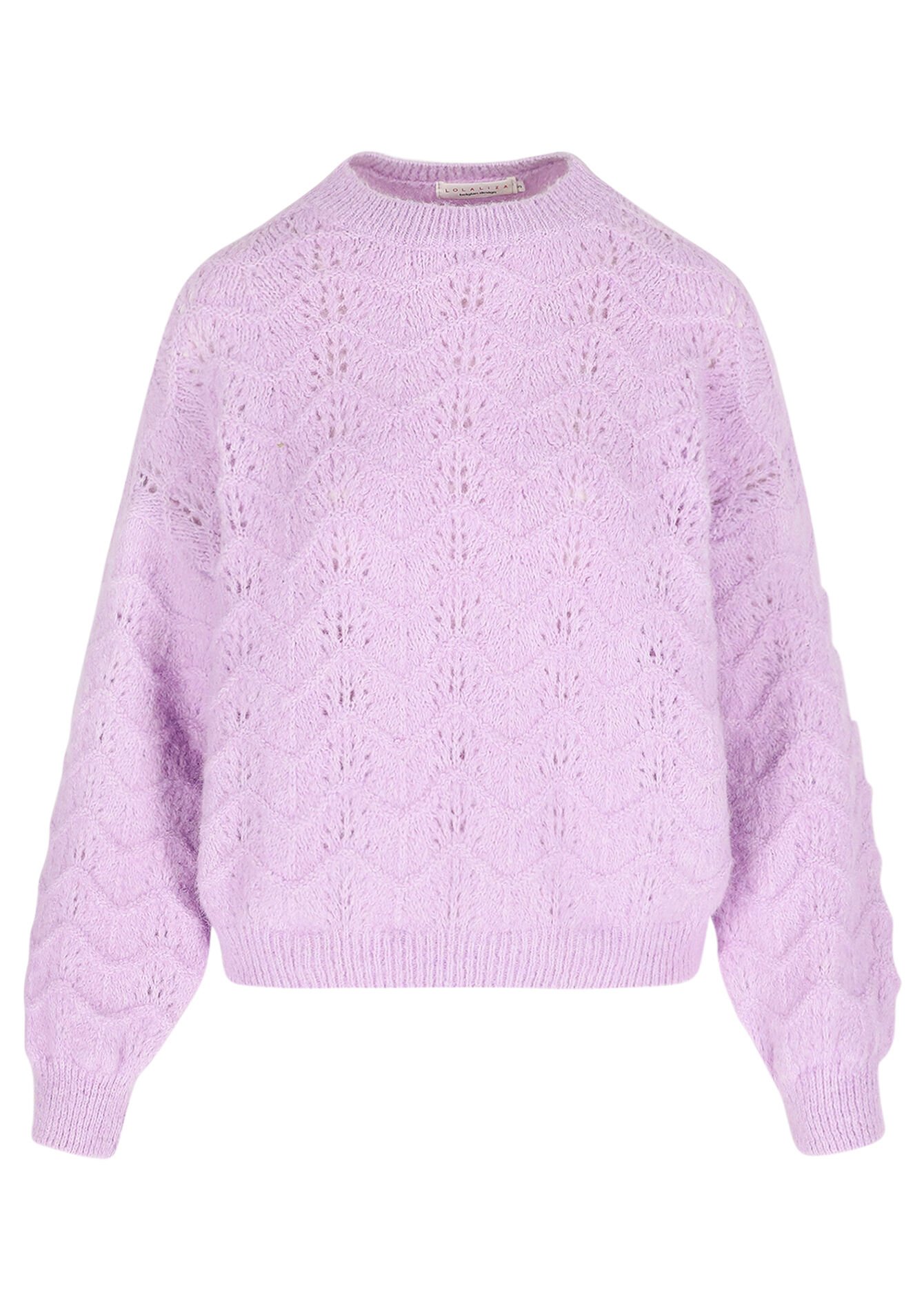 Textured soft sweater, Textured soft sweater - LILAC BRIGHT - 04007095_2578