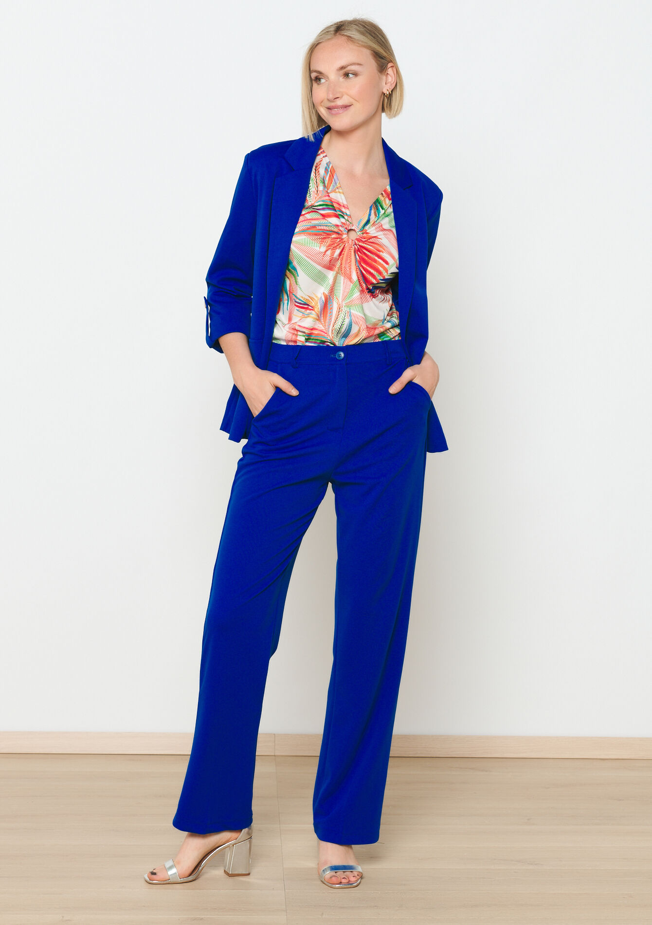 Tailored trousers - ELECTRIC BLUE - 06100594_1619