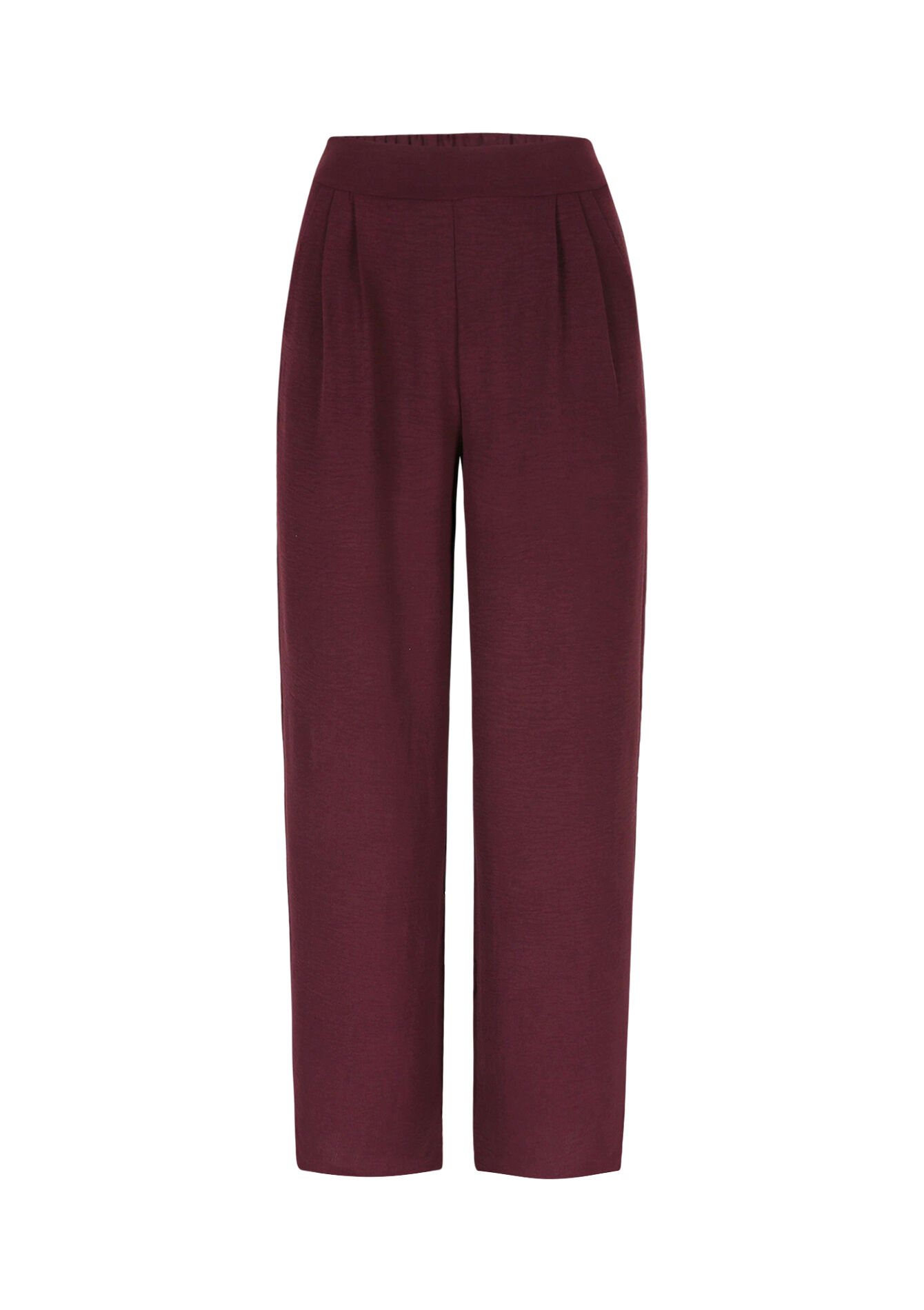 Wijde vloeiende broek, Wijde vloeiende broek - AUBERGINE - 06601025_1537