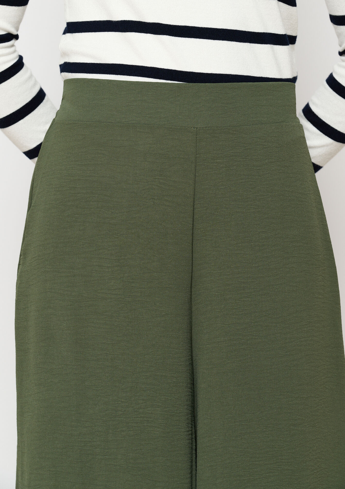 Culotte in kreukstof, Culotte in kreukstof - KHAKI FADED - 06600905_4326