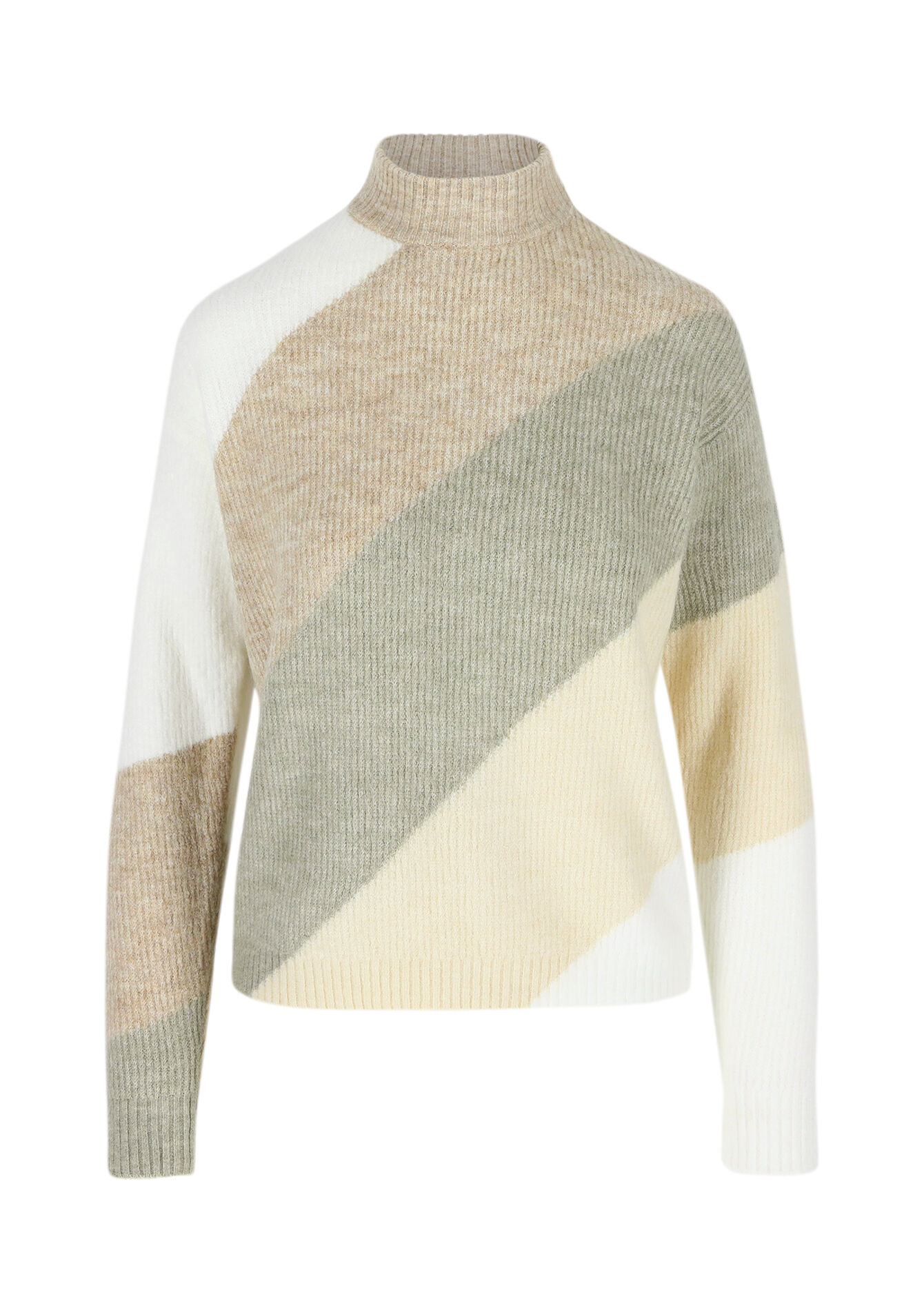 Pullover with colourblock, Pullover with colourblock - TAUPE - 04006529_1021