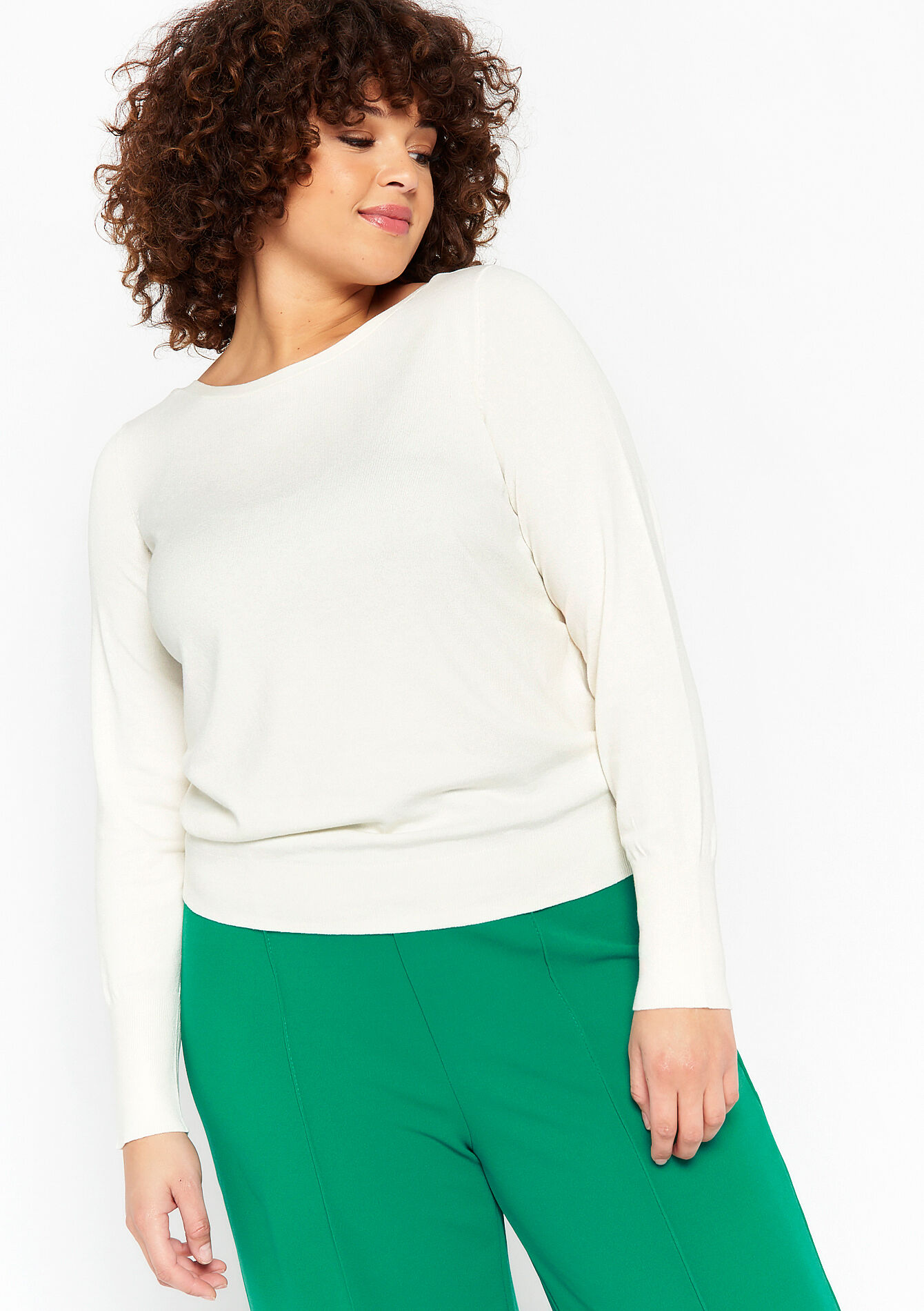 Pull en maille fine, Pull en maille fine - OFFWHITE - 04005925_1001