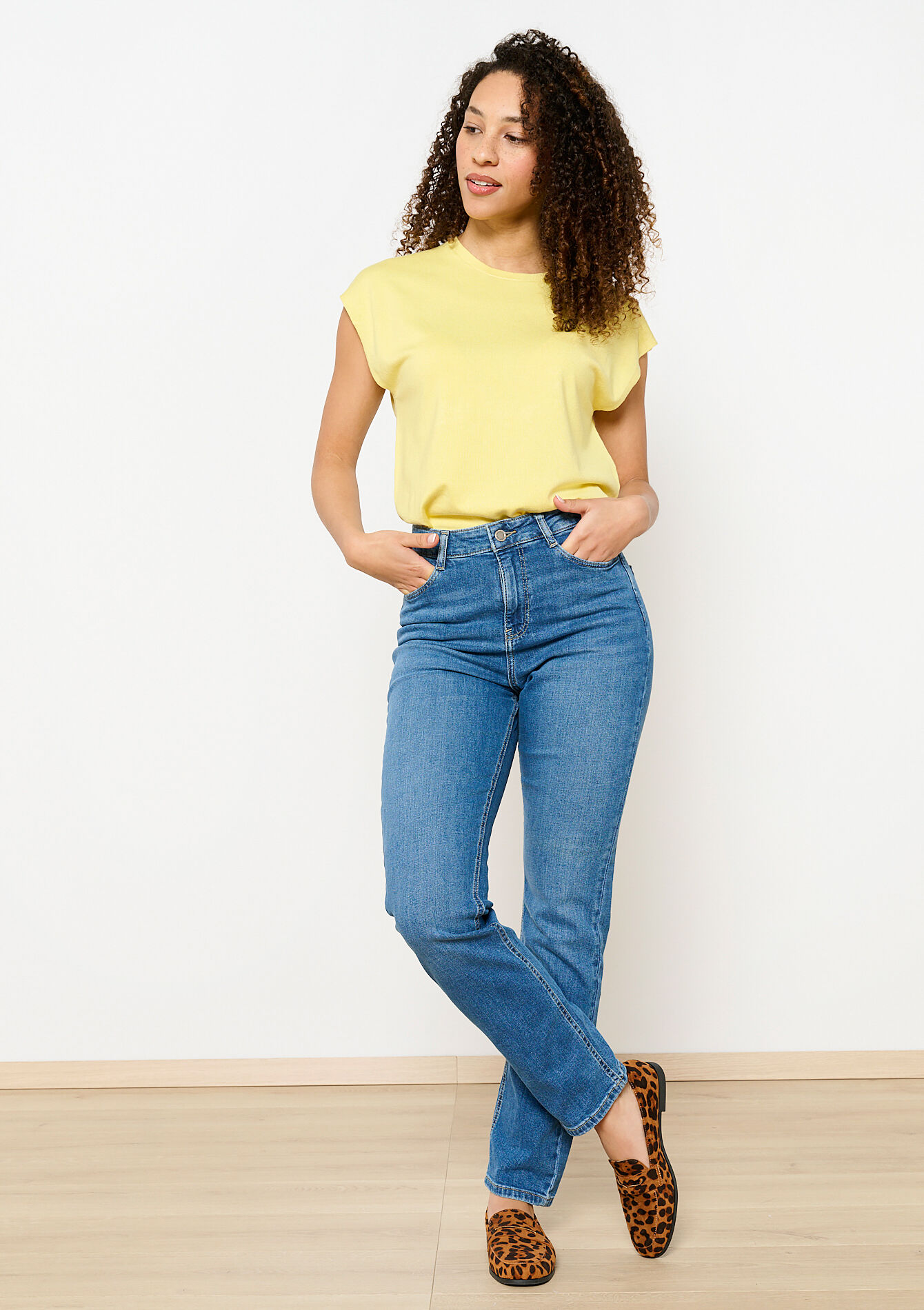 Lichte mouwloze trui, Lichte mouwloze trui - YELLOW PASTEL - 04006777_5004