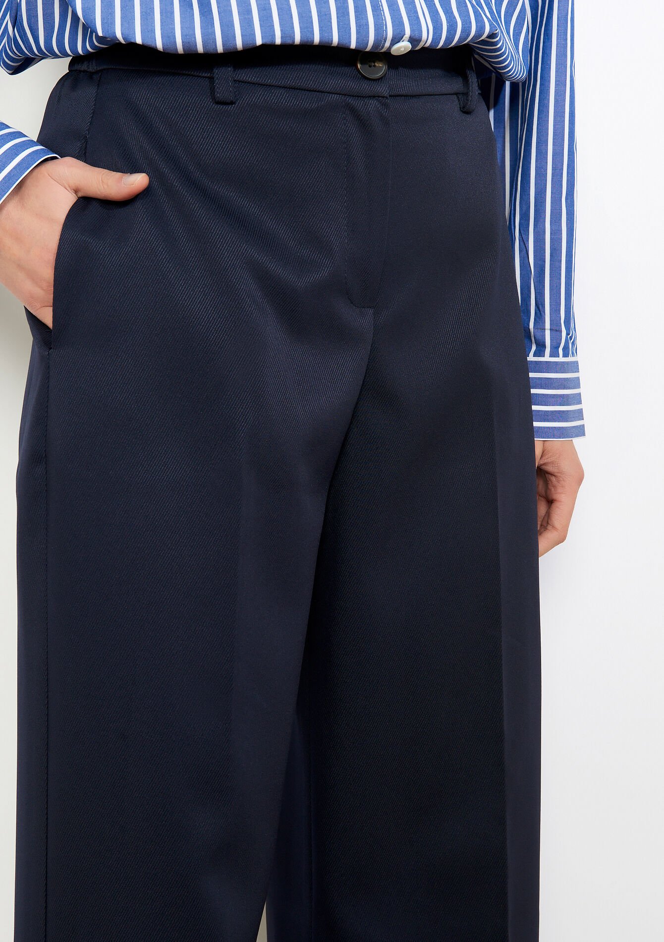 Rechte tailleurbroek - NAVY BASIC - 06601102_2723