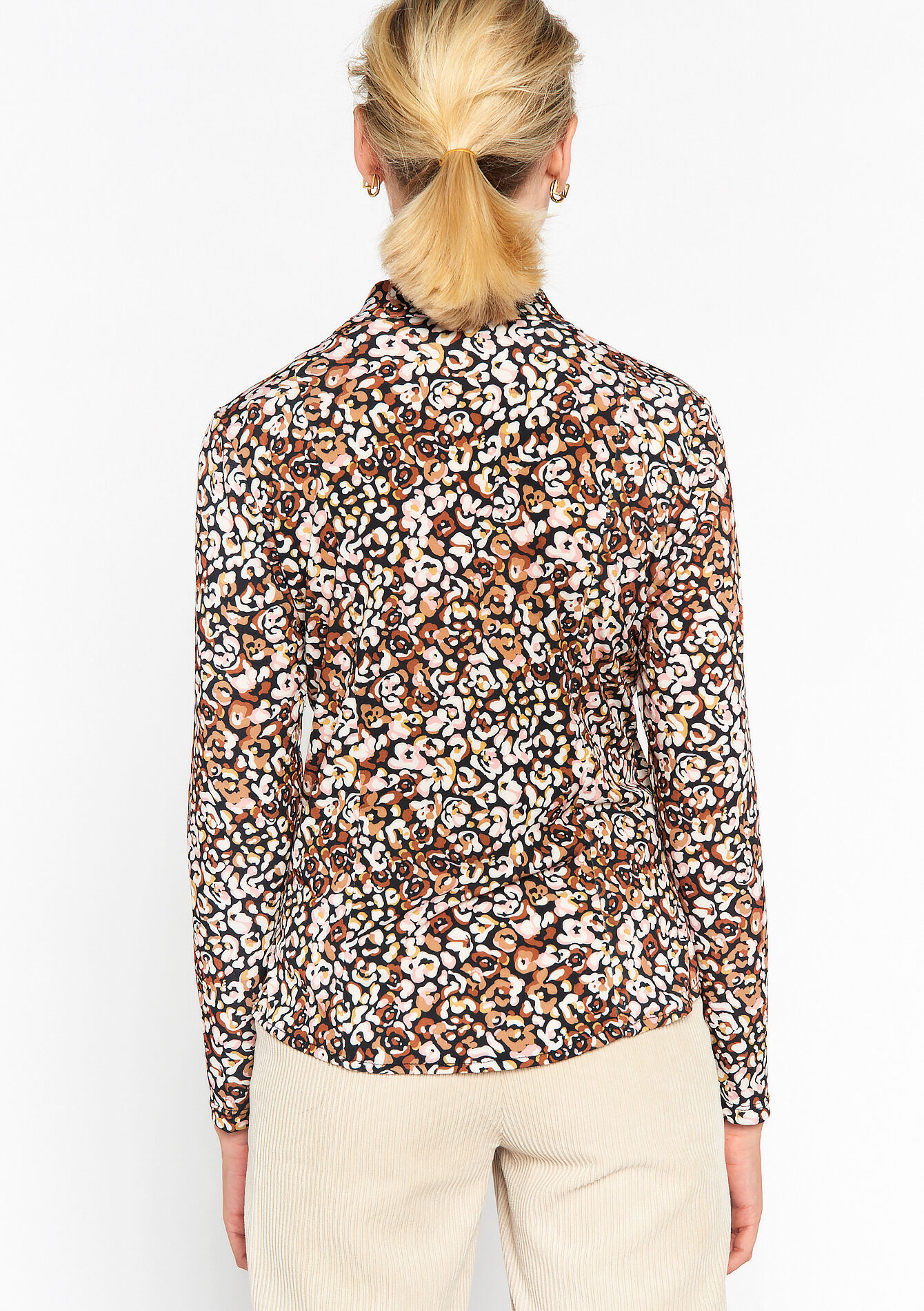 Shirt with animal print, Shirt with animal print - CAMEL GINGER - 02400264