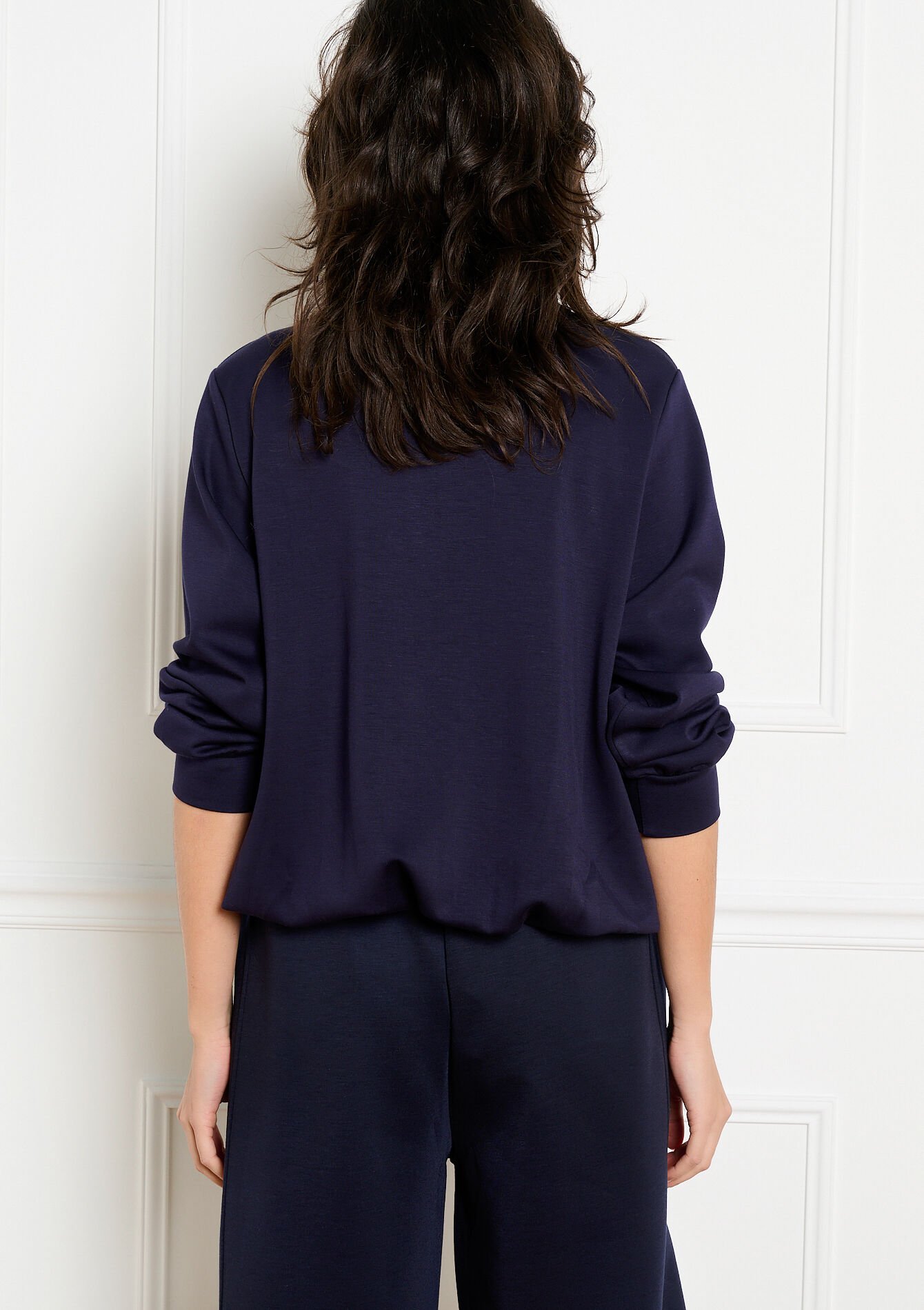 Soepele jas met rits - NAVY BASIC - 15100432_2723