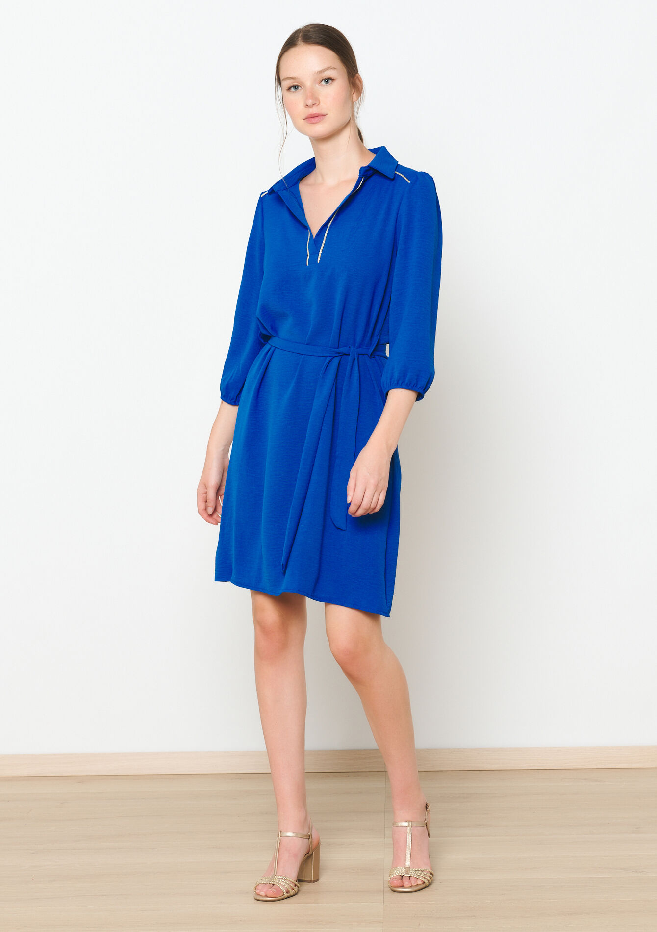 Robe droite, Robe droite - ELECTRIC BLUE - 08103764_1619