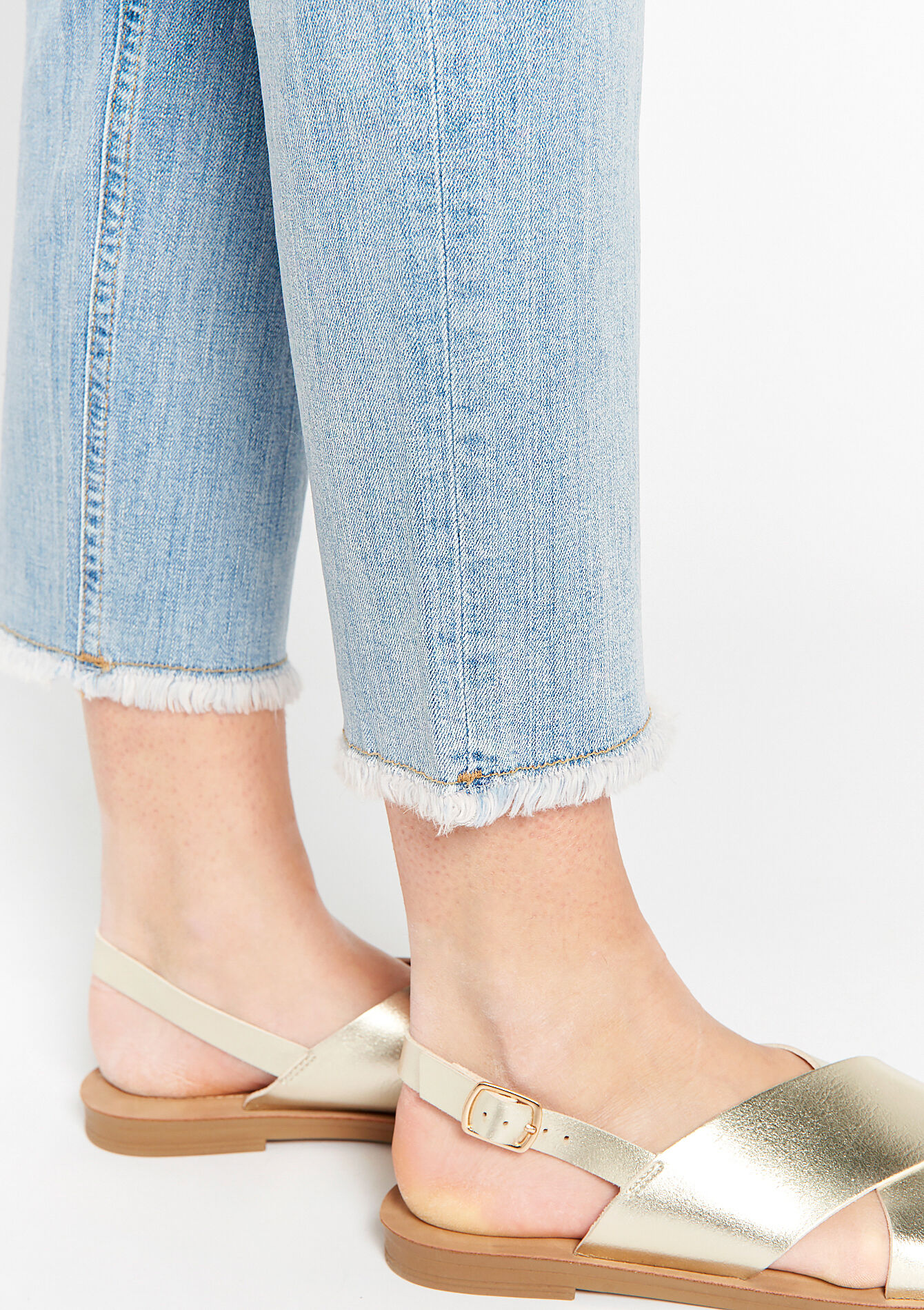 Rechte jeans, Rechte jeans - BLUE BLEACHED - 22000466