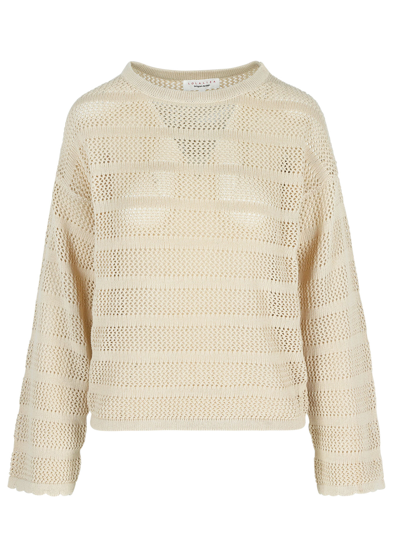 Trui met korte mouwen, Trui met korte mouwen - LT BEIGE - 04006297_2527