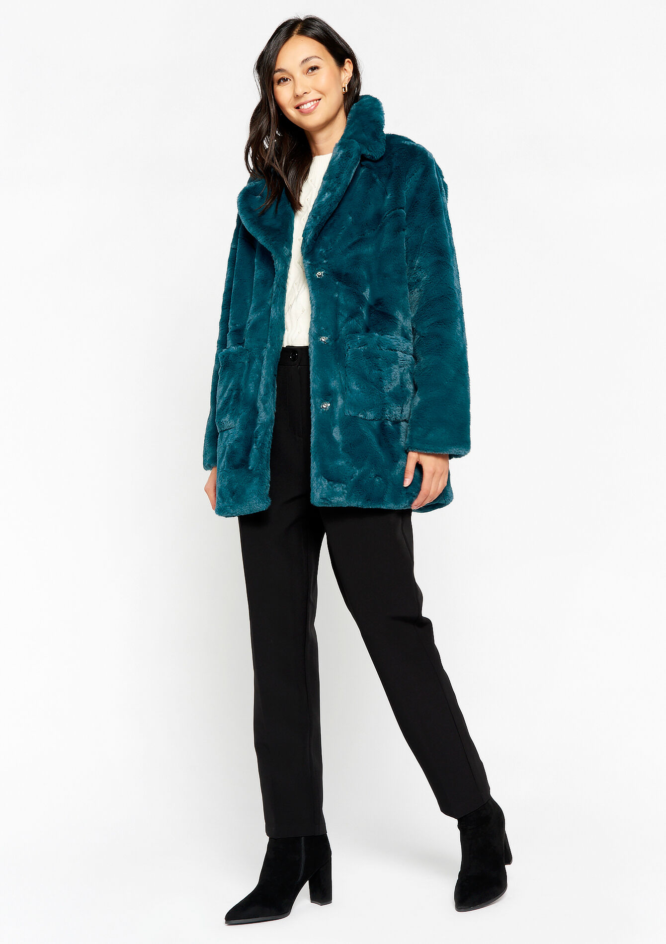 Faux fur jas, Faux fur jas - BLUE DUCK - 1071718