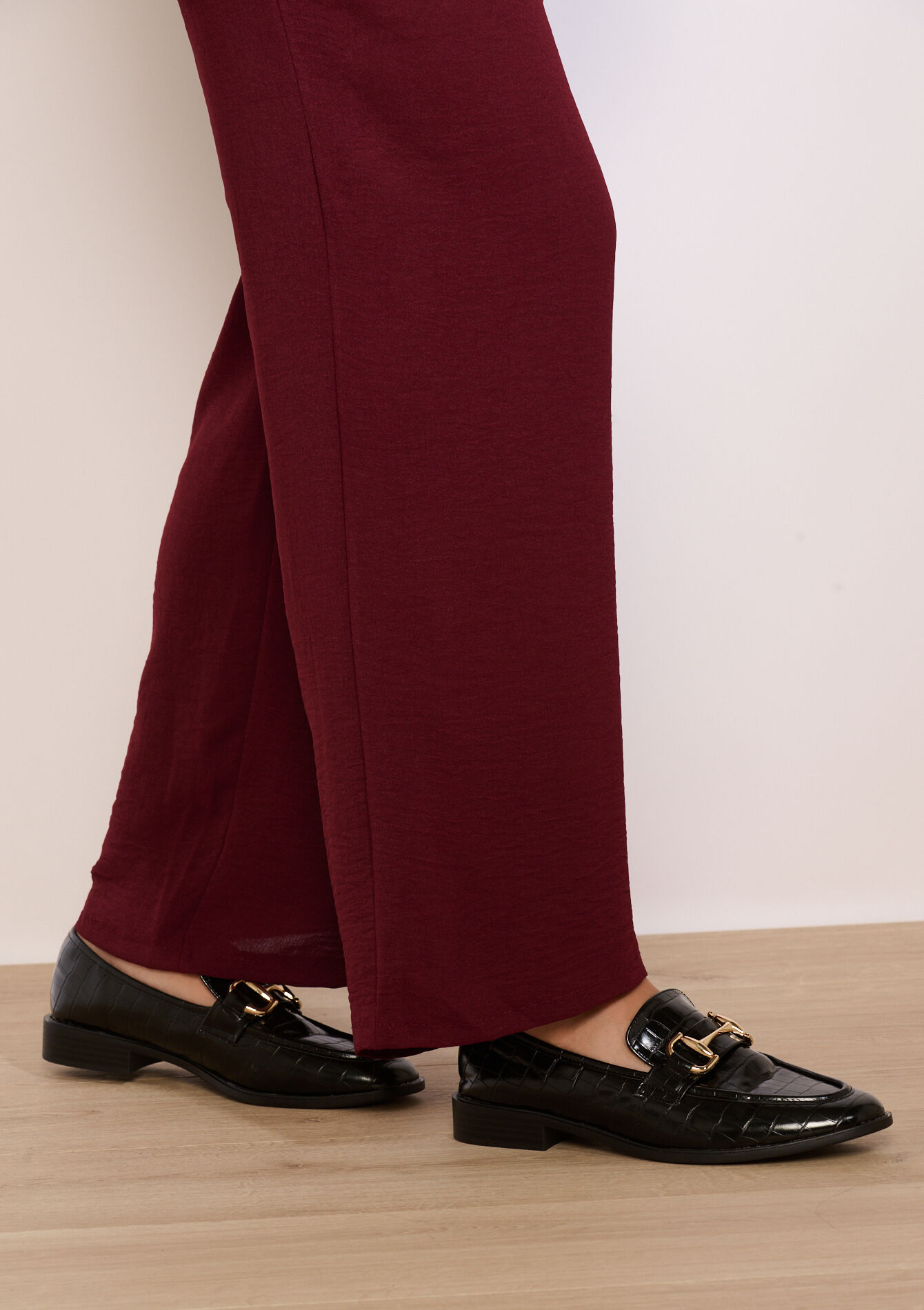 Glossy buckle loafers, Glossy buckle loafers - BLACK - 13200064_1119