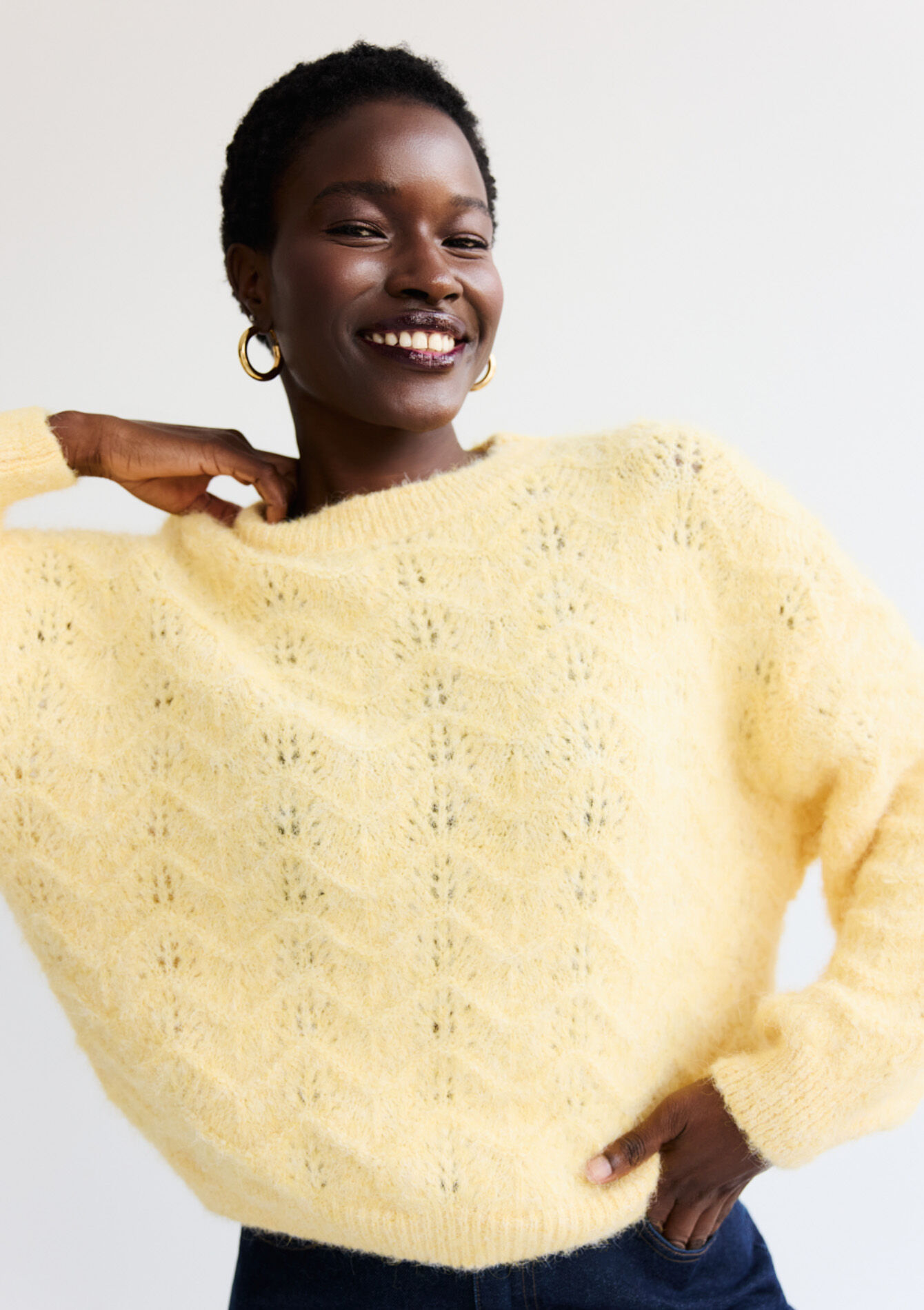 Pull moelleux texturé, Pull moelleux texturé - YELLOW SUN - 04007095_5007