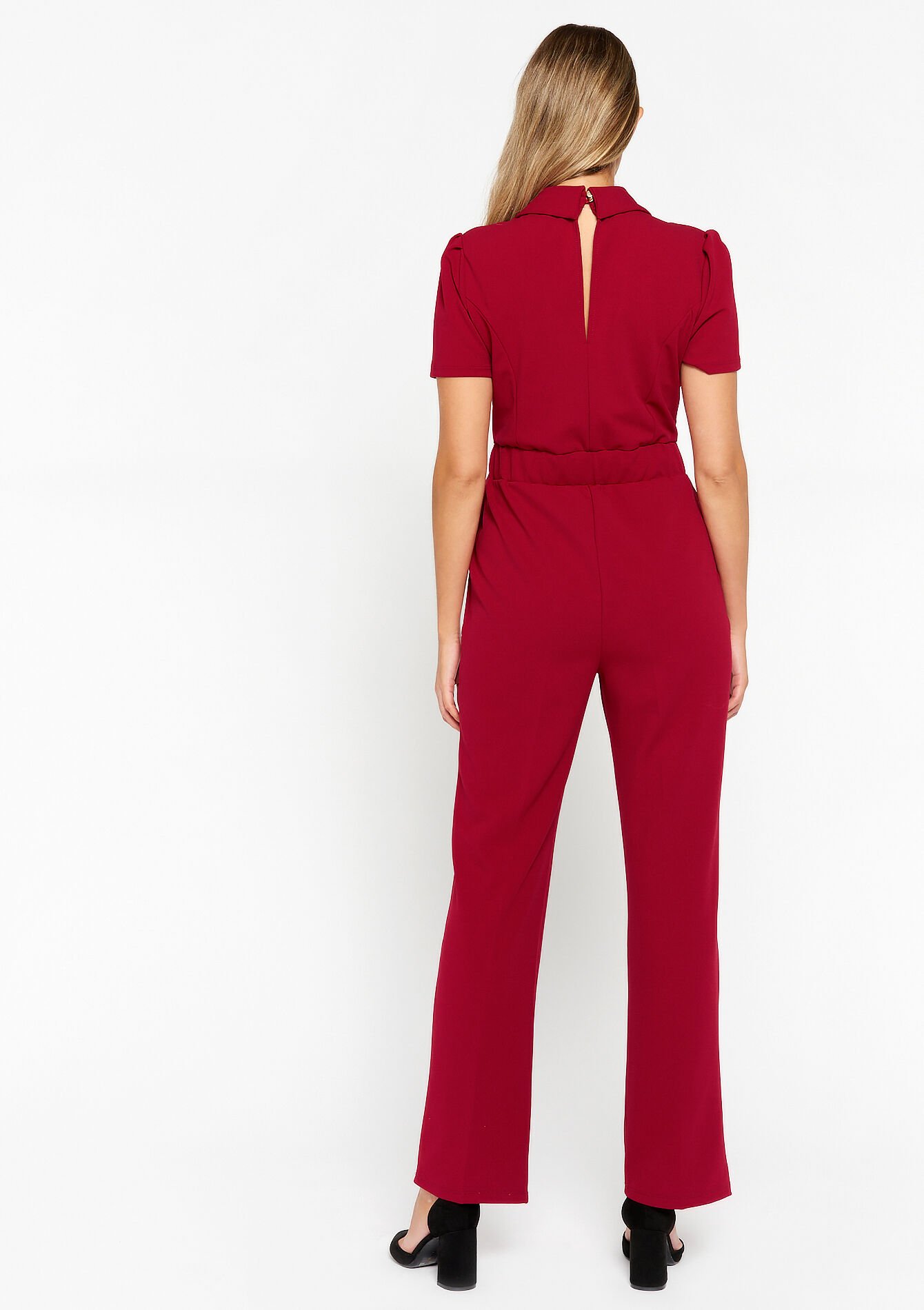 Jumpsuit with wrap top, Jumpsuit with wrap top - RED LIPSTICK - 06004533_5310