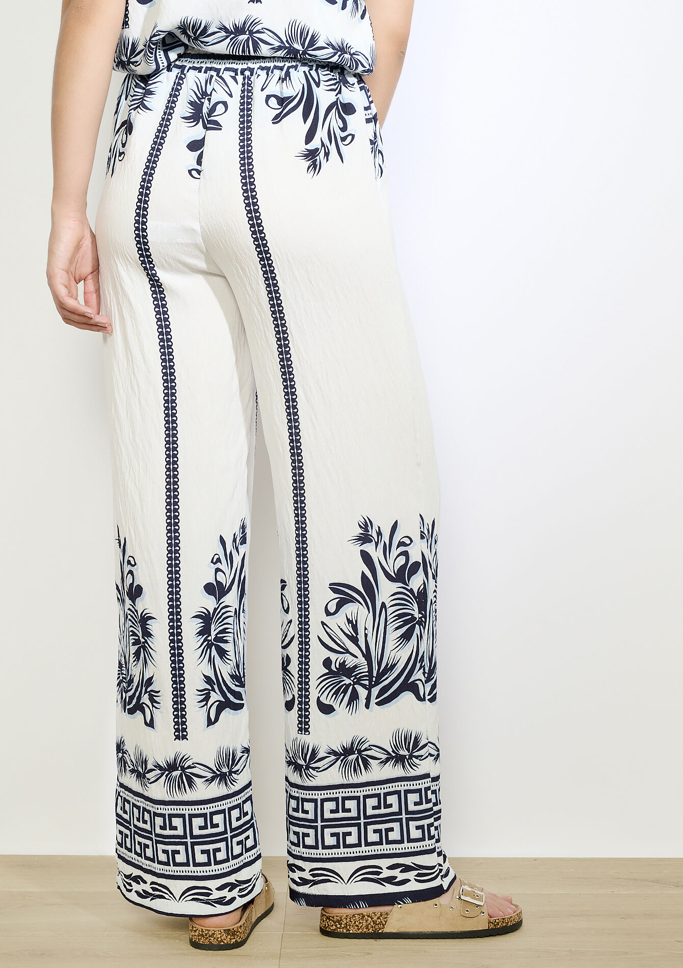 Pantalon large imprimé, Pantalon large imprimé - ELECTRIC BLUE - 06601000_1619