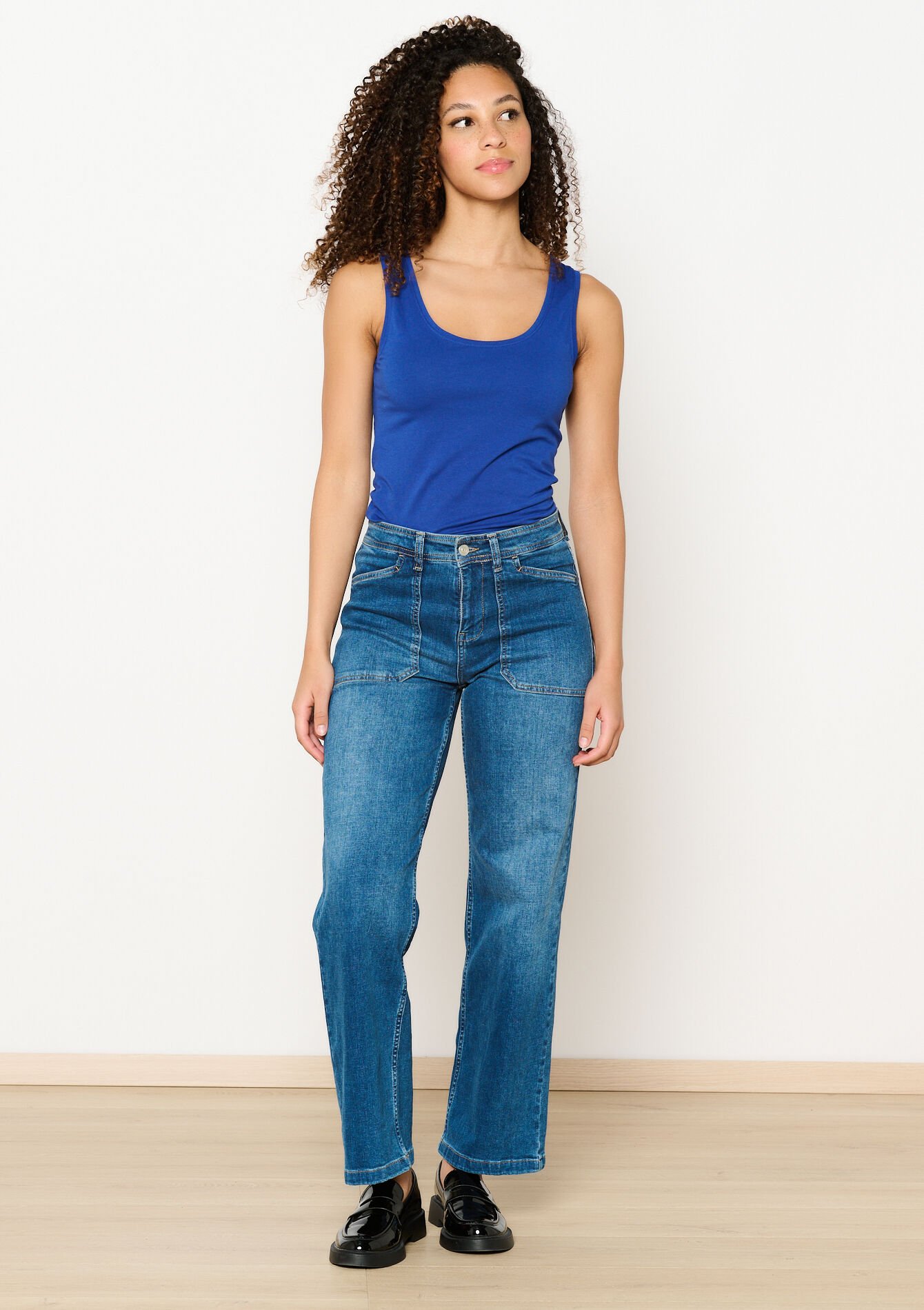 Basic top - ELECTRIC BLUE - 02200453_1619