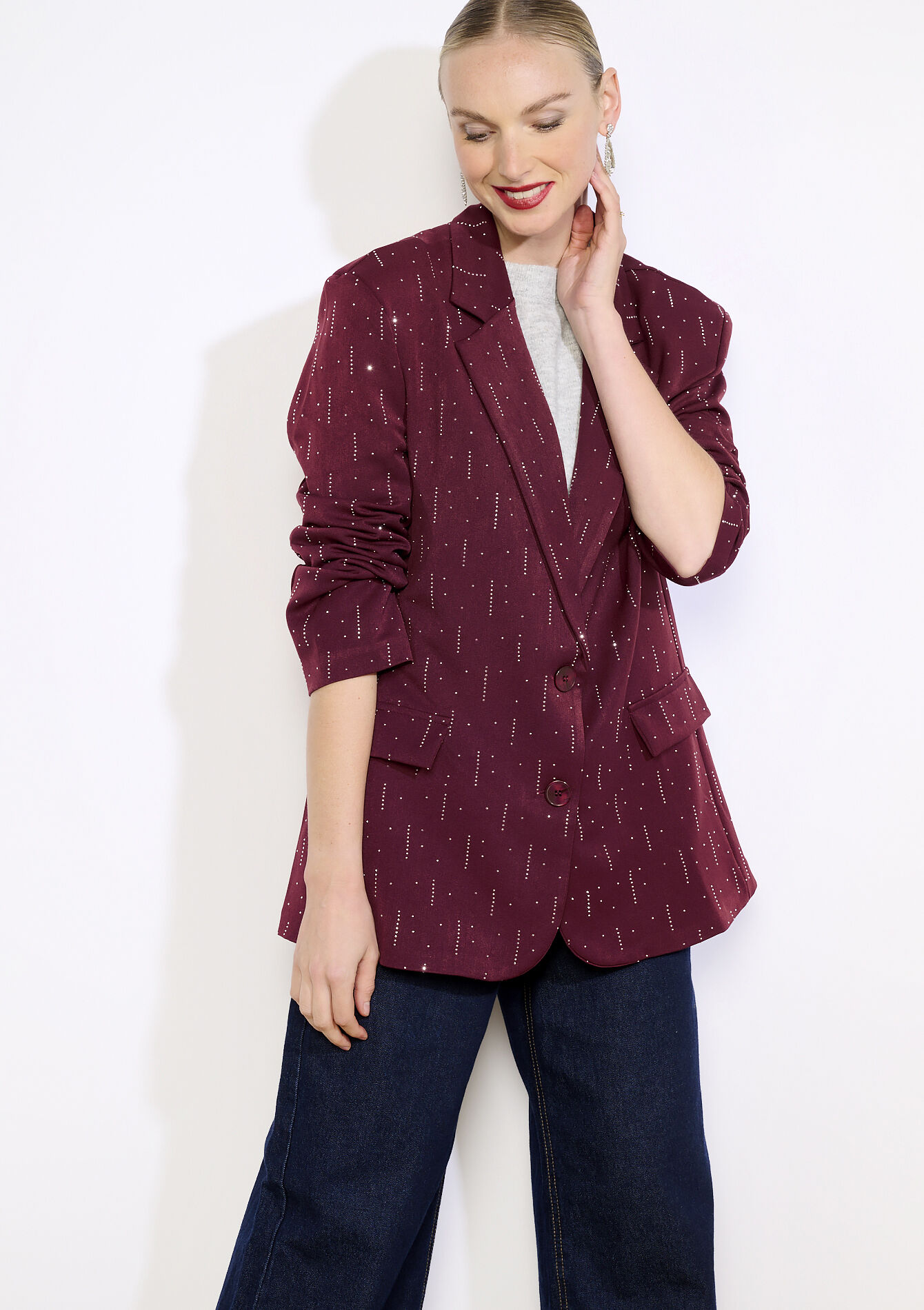 Blazer à strass, Blazer à strass, , detail_model