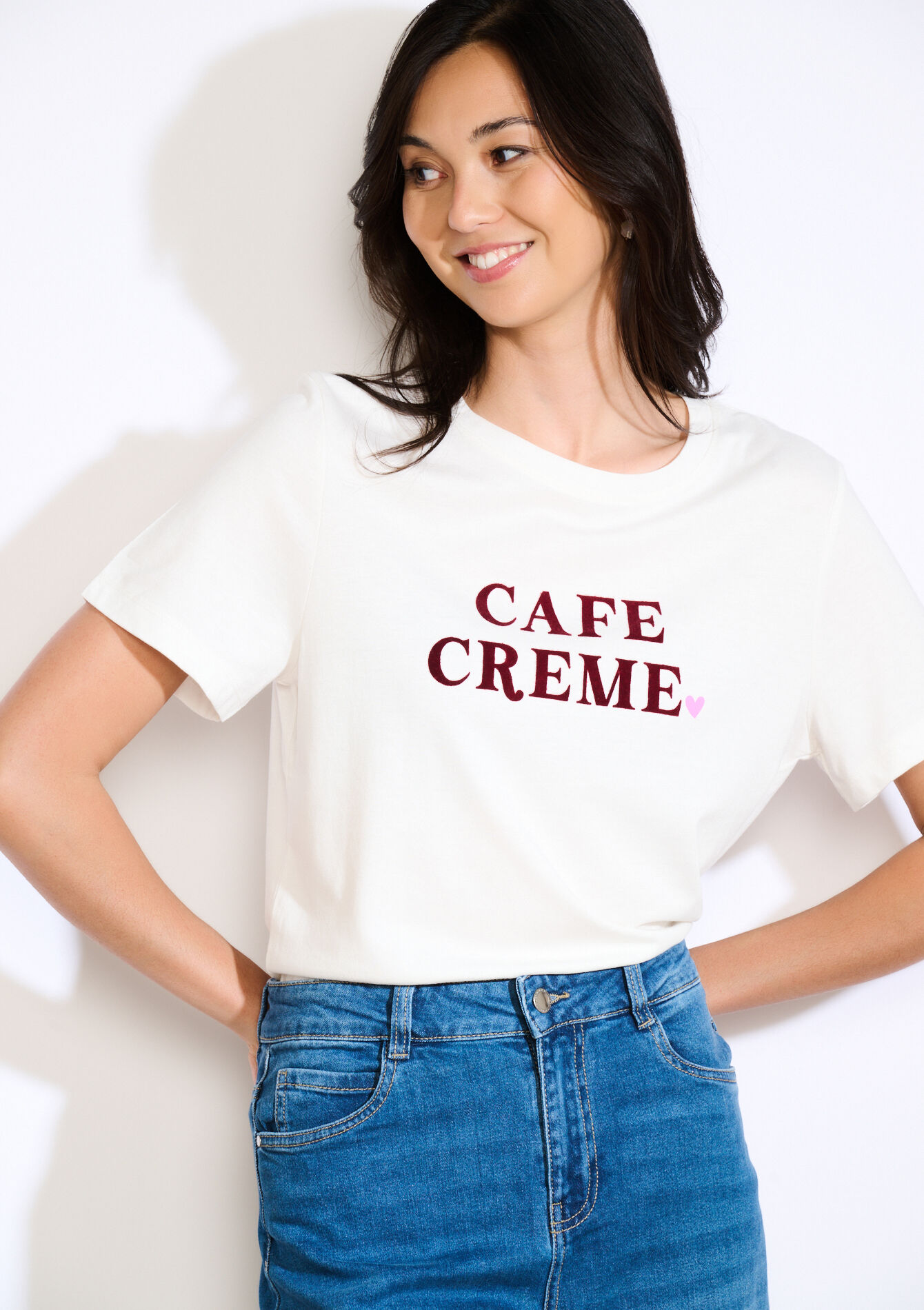 T-shirt à message , T-shirt à message - OFFWHITE - 02301734