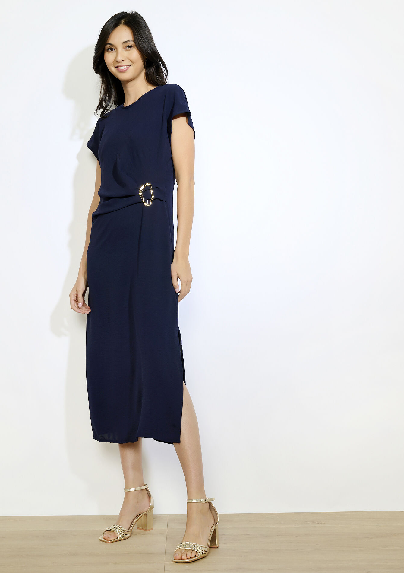 Robe longue boucle - NAVY BASIC - 08104239_2723