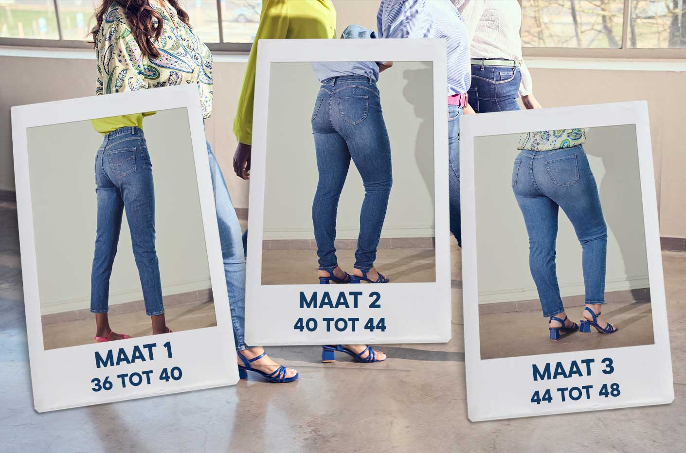 The first Belgian multiple size jeans