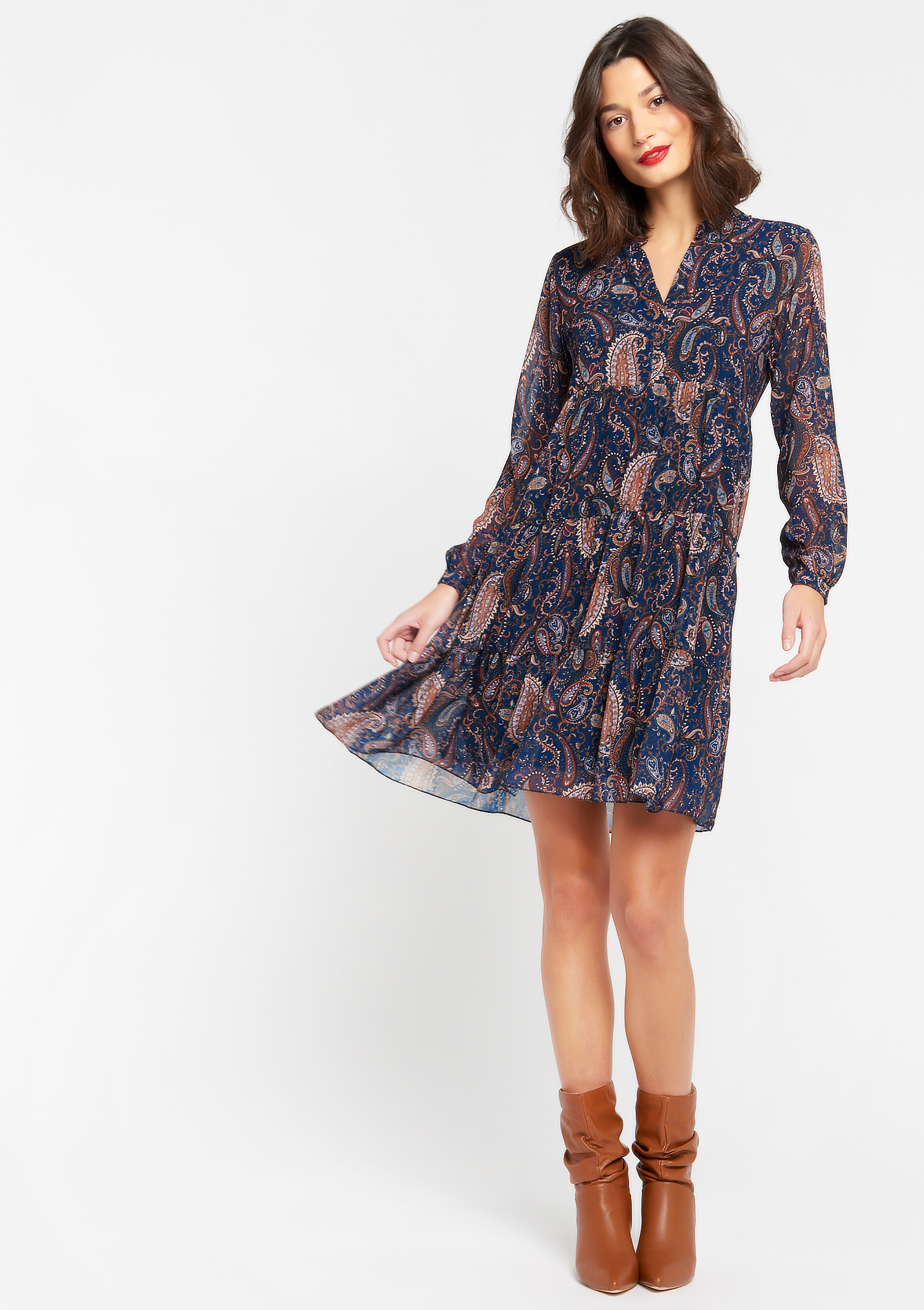 Robe mini babydoll fleurie LolaLiza