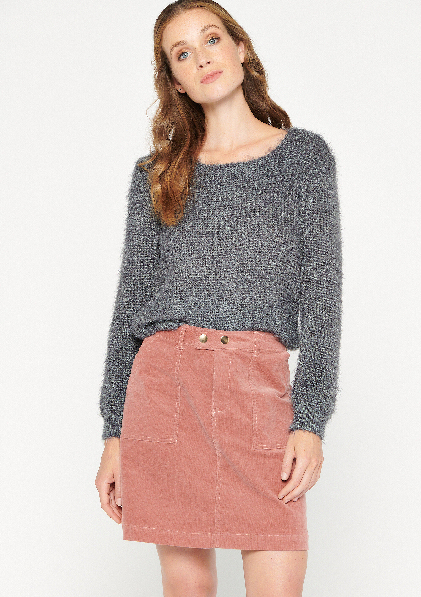 Pull poilu a col rond