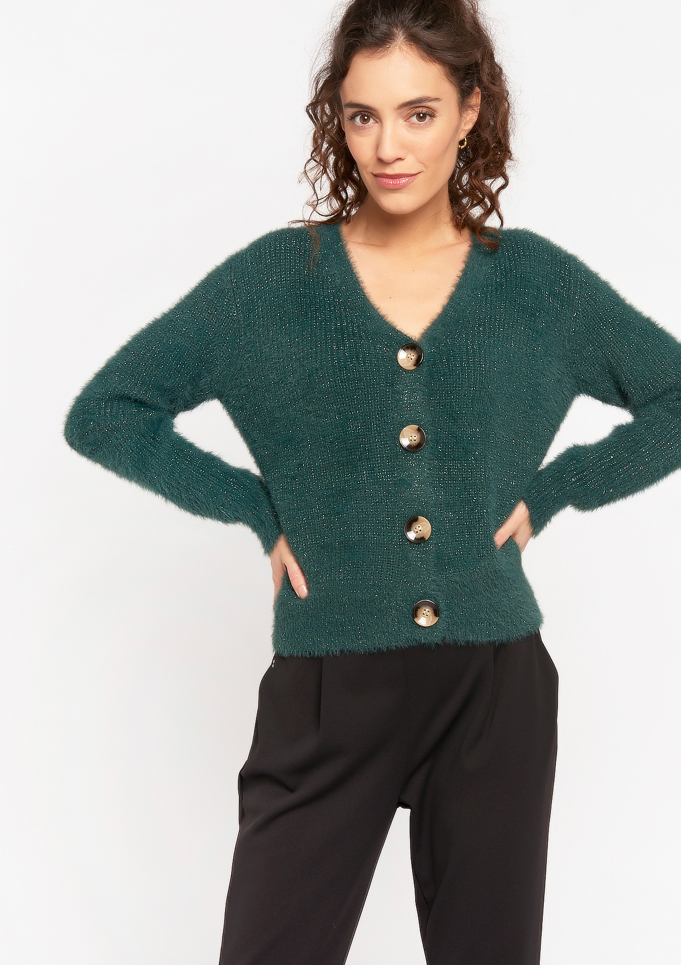 harige cardigan