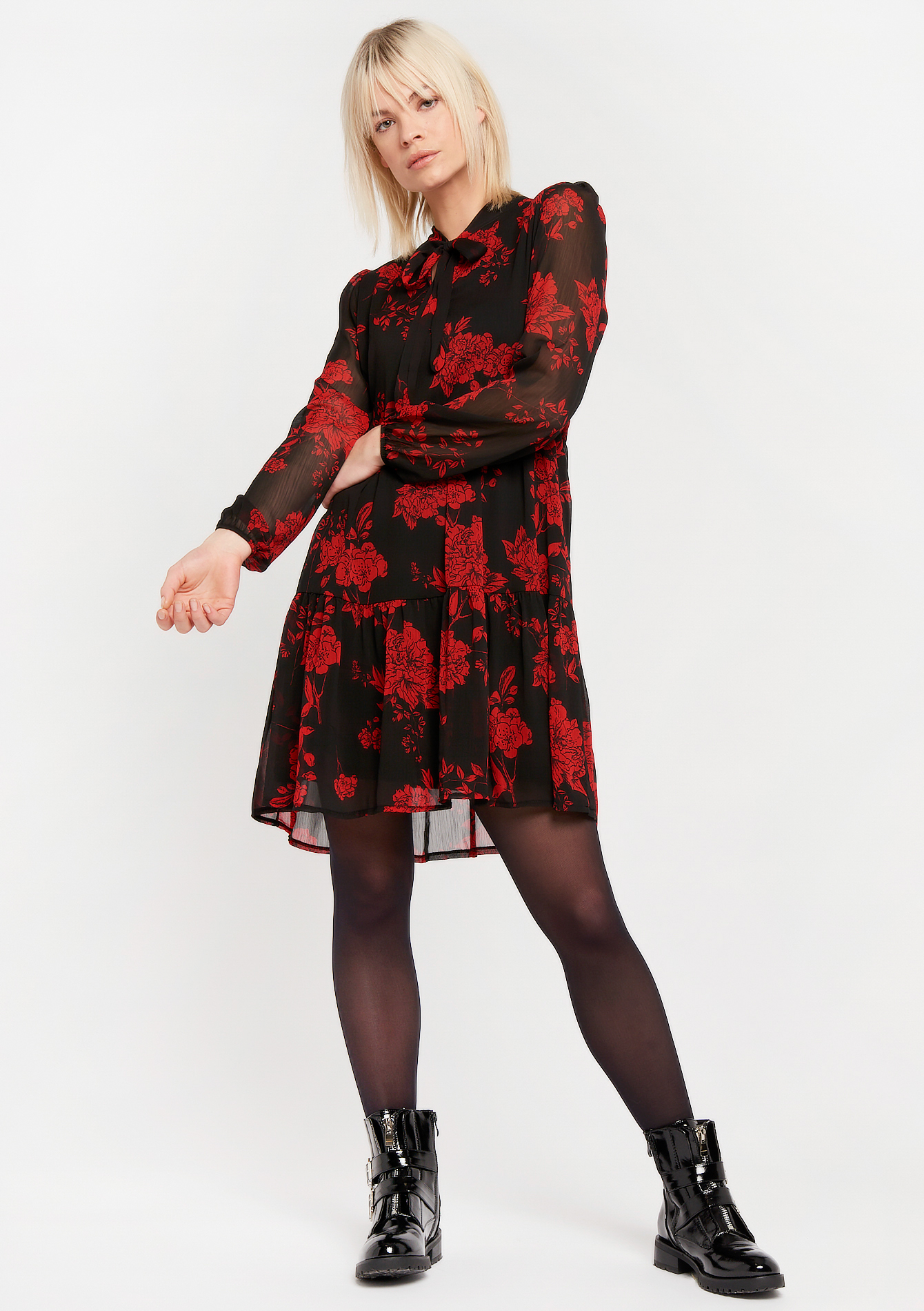 Robe babydoll imprimé fleurs LolaLiza