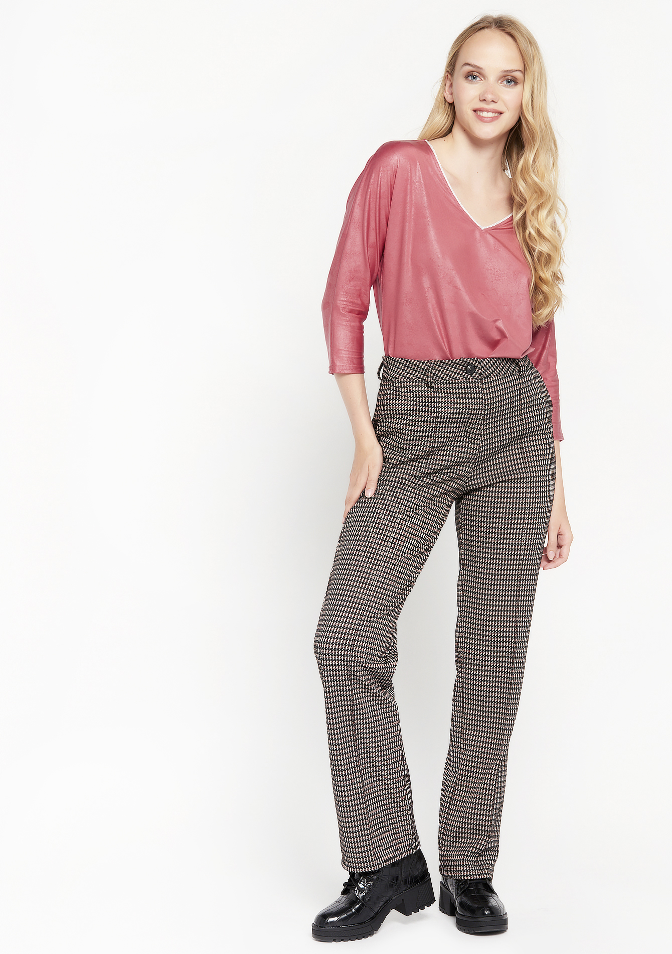Pantalon classique en jacquard