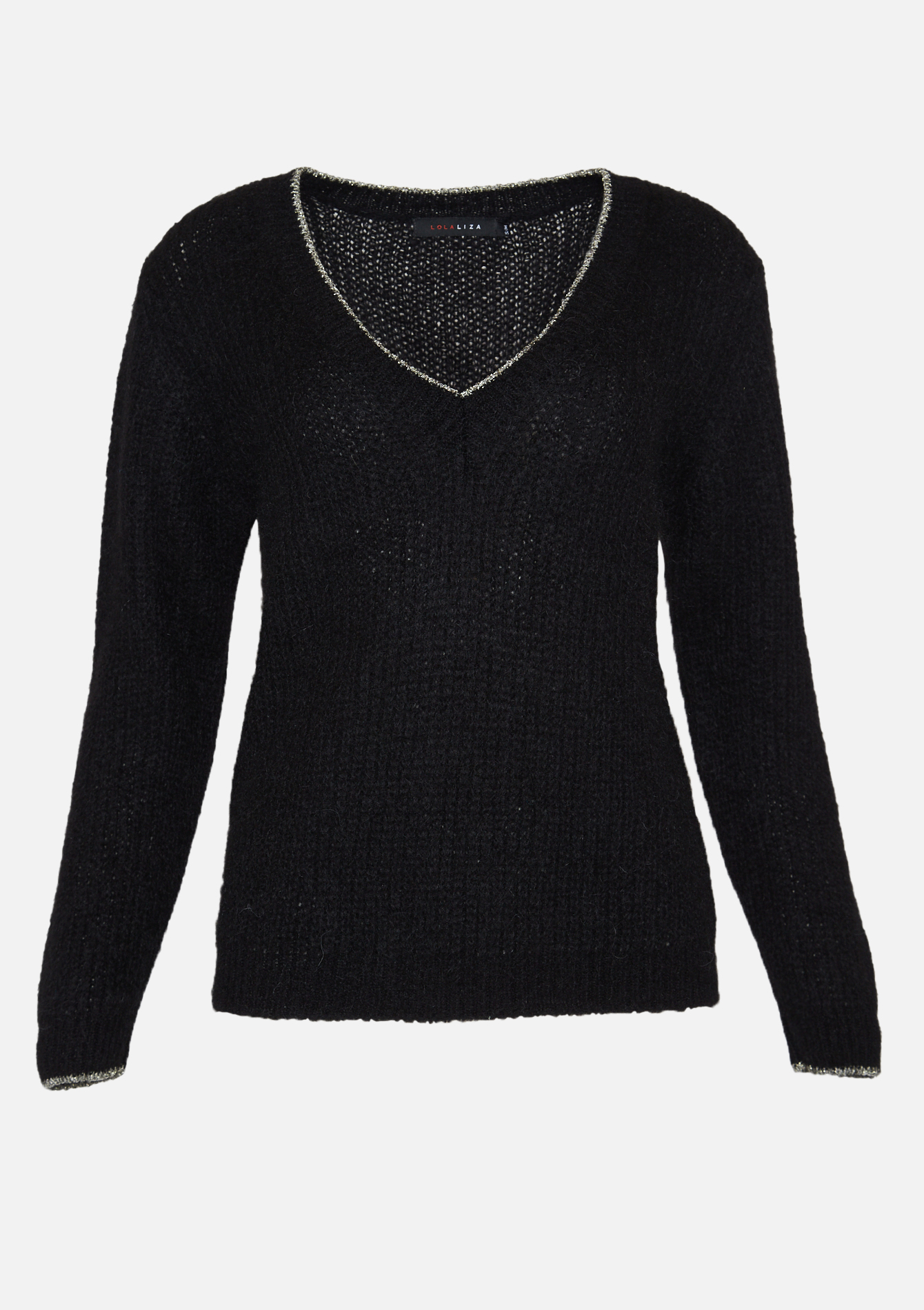 Pull tricot avec détails lurex