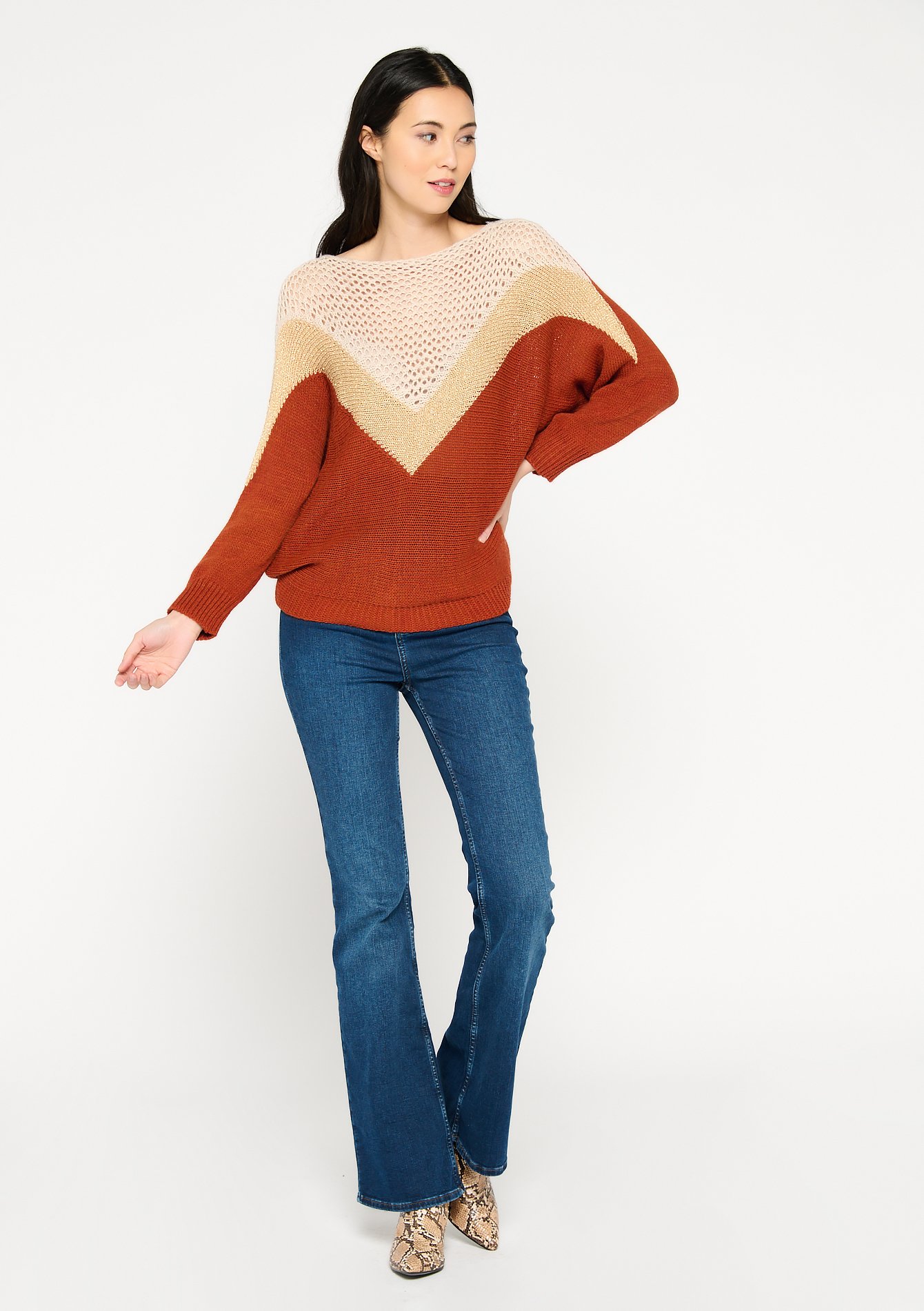 Pull manches chauve-souris