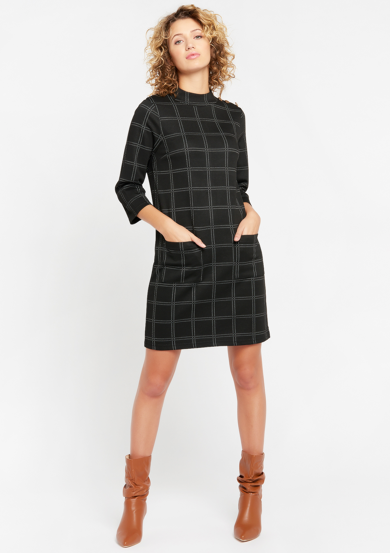 Robe mini à carreaux LolaLiza