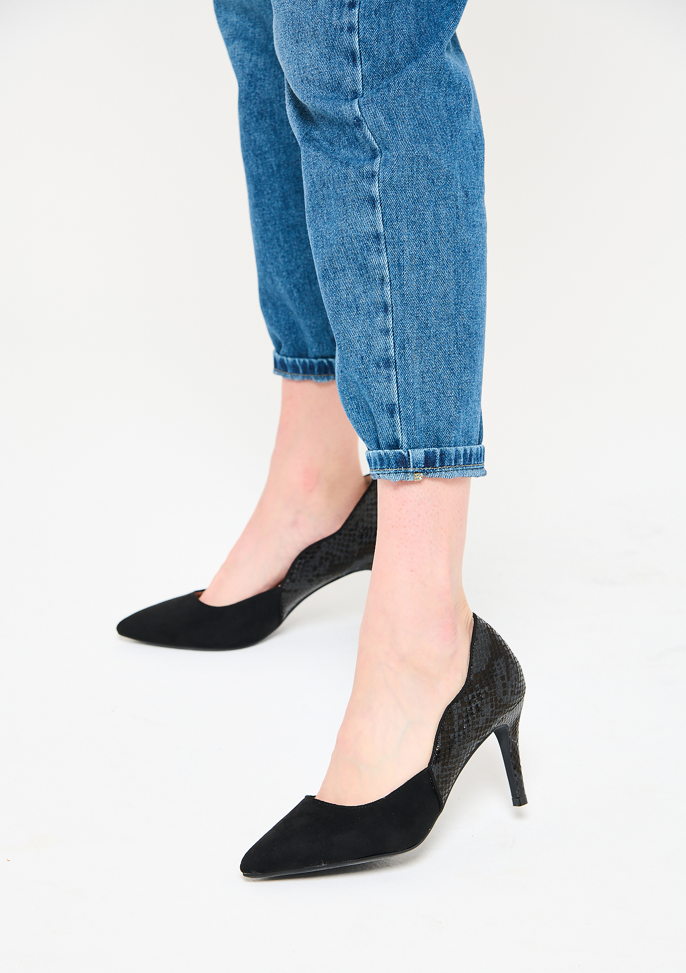 Escarpins avec motif python