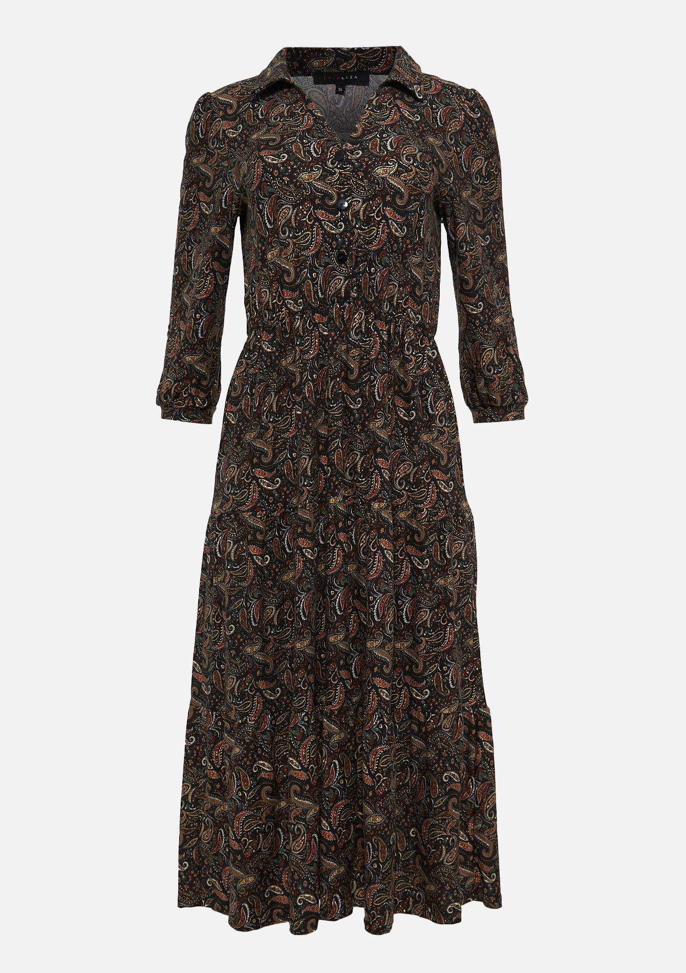 Shirt dress with paisley print LolaLiza