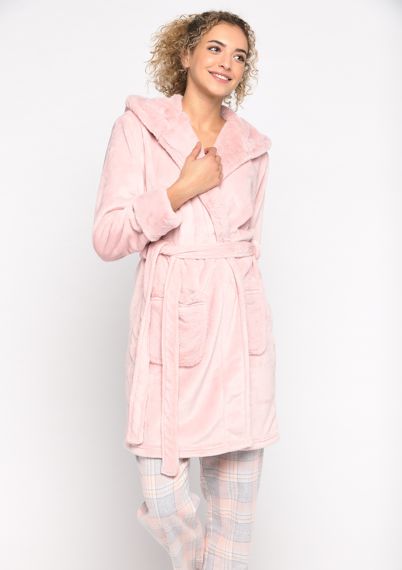 Womens bathrobe with pockets LolaLiza