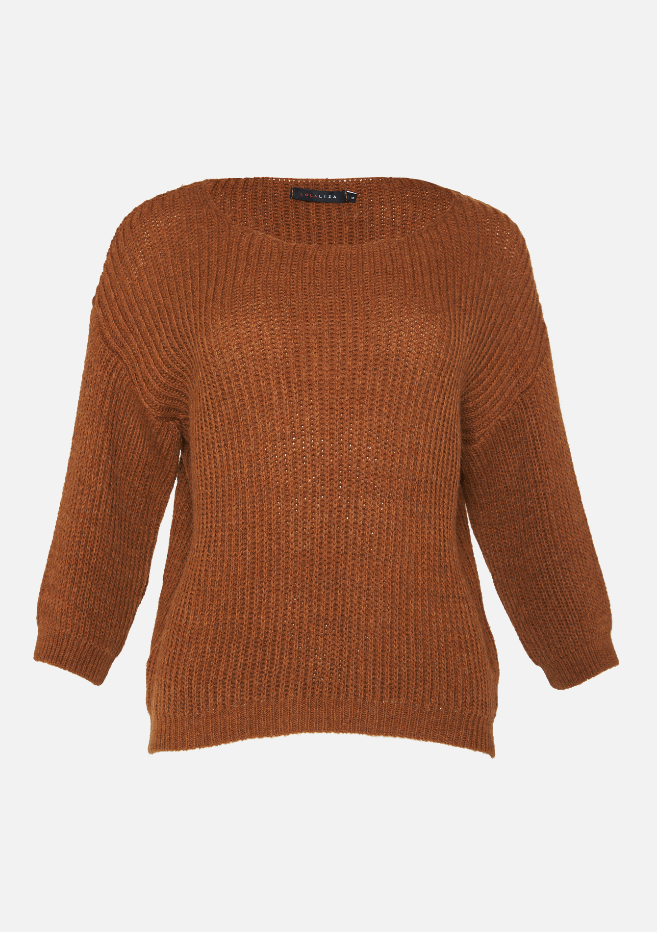 Sweater with dropped sleeves - CARAMEL - 04005435_1953