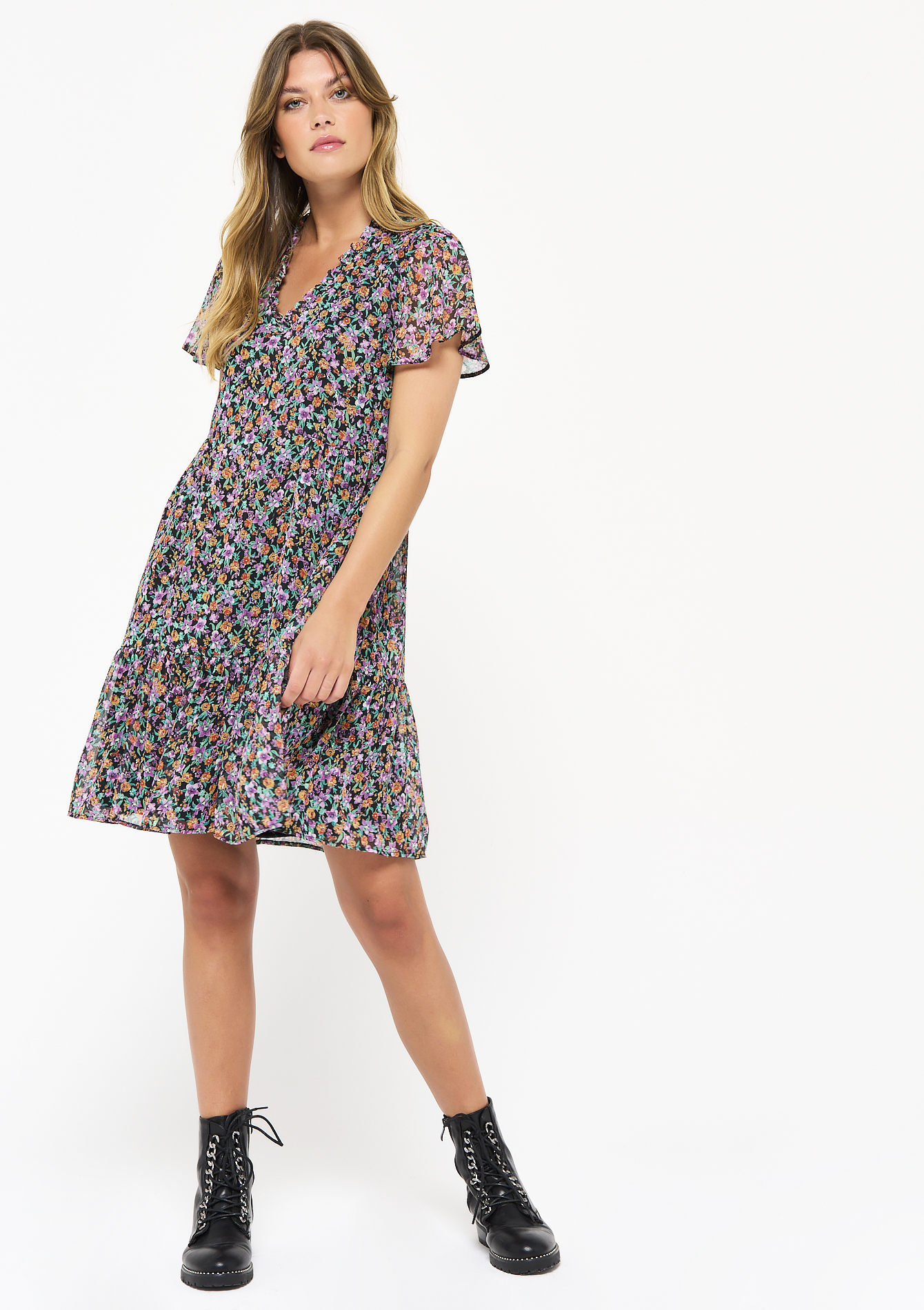 Robe babydoll à fleurs LolaLiza