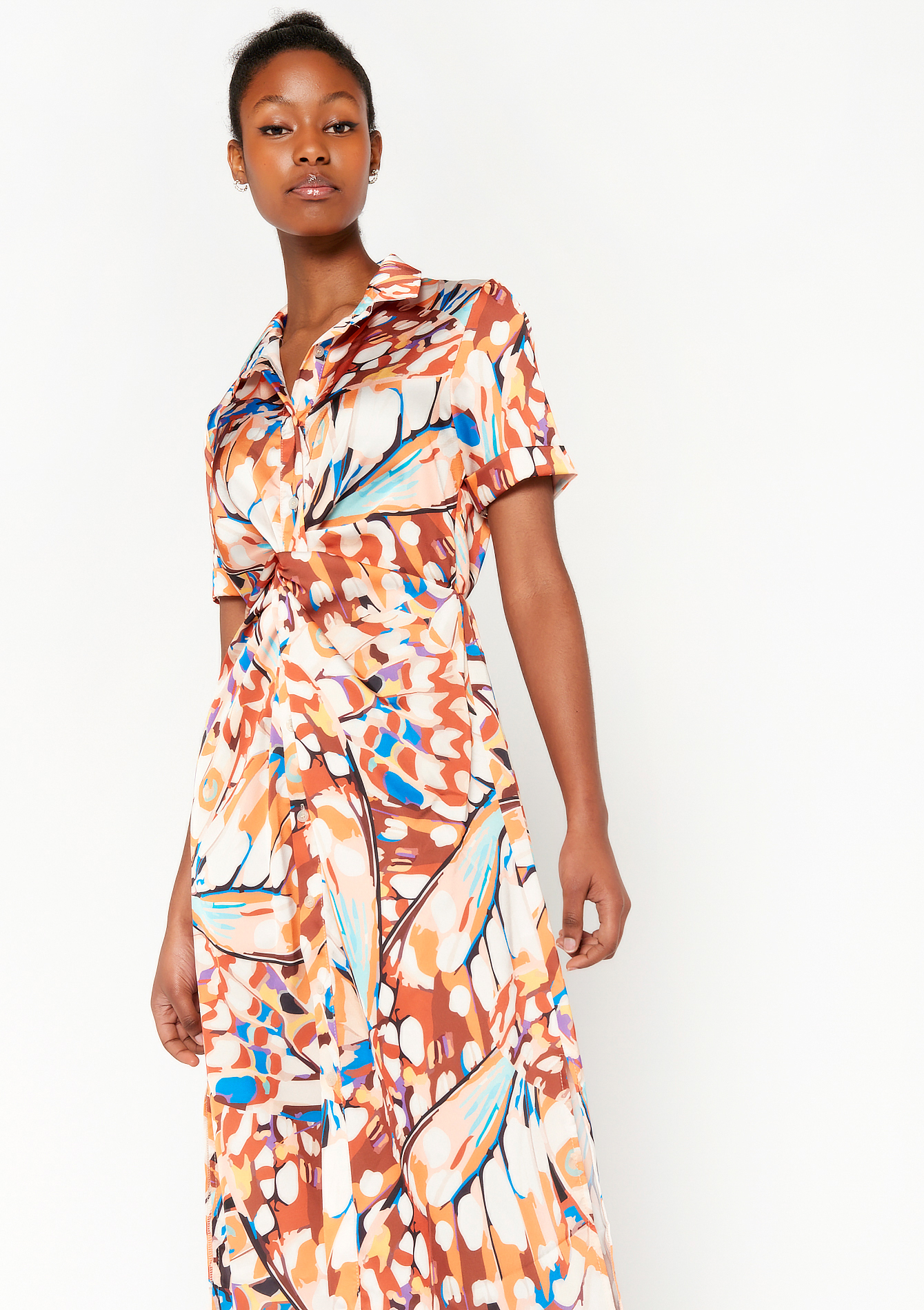 s.Oliver Maxi-jurk abstract patroon Mode Jurken Maxi-jurken 