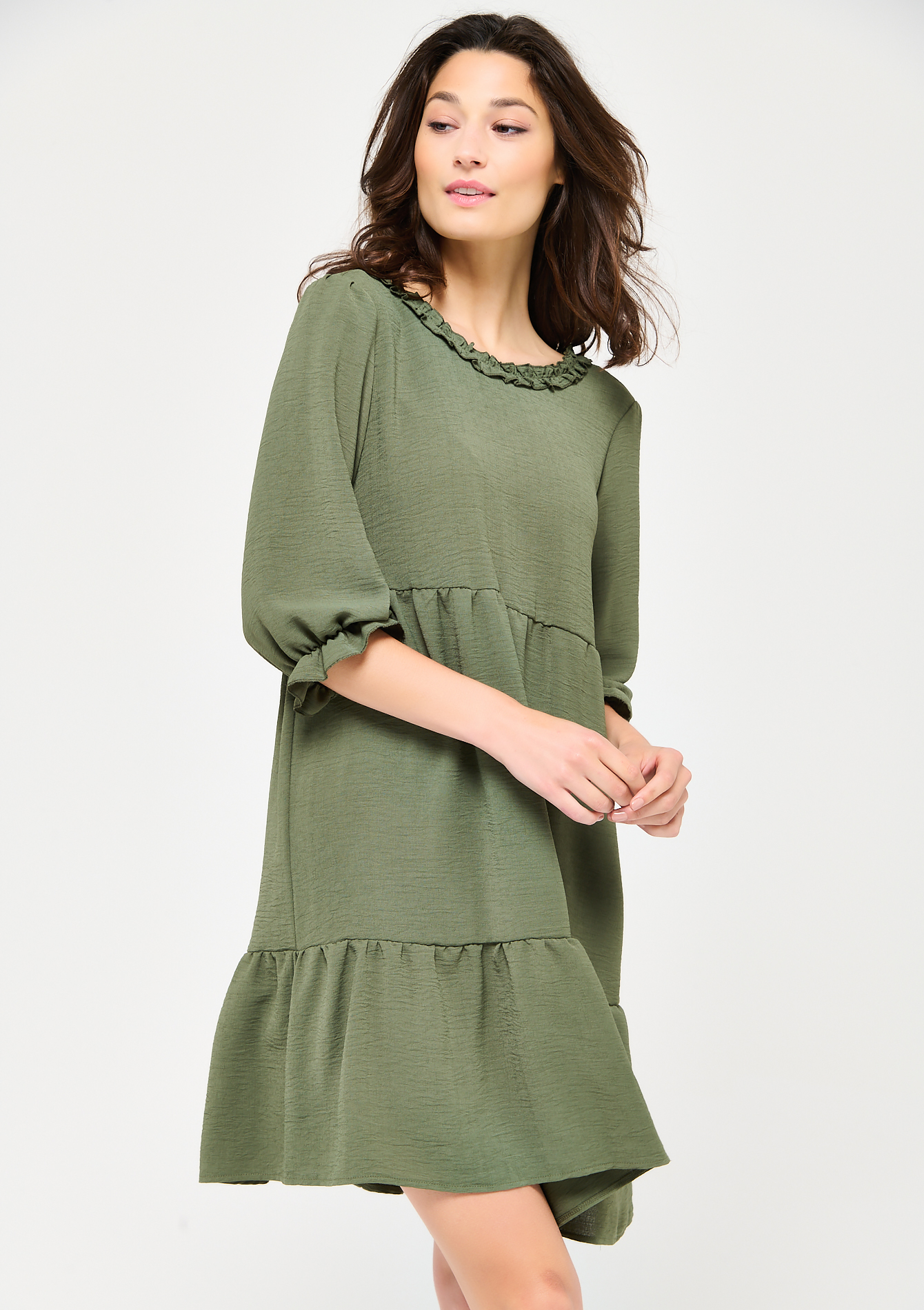 Robe babydoll avec volants