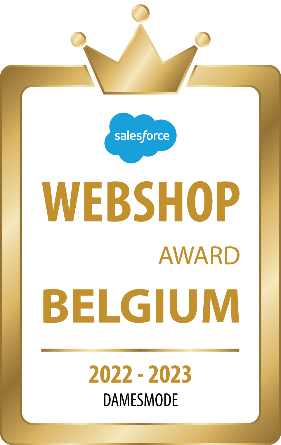 Damesmode webshop of the year award logo